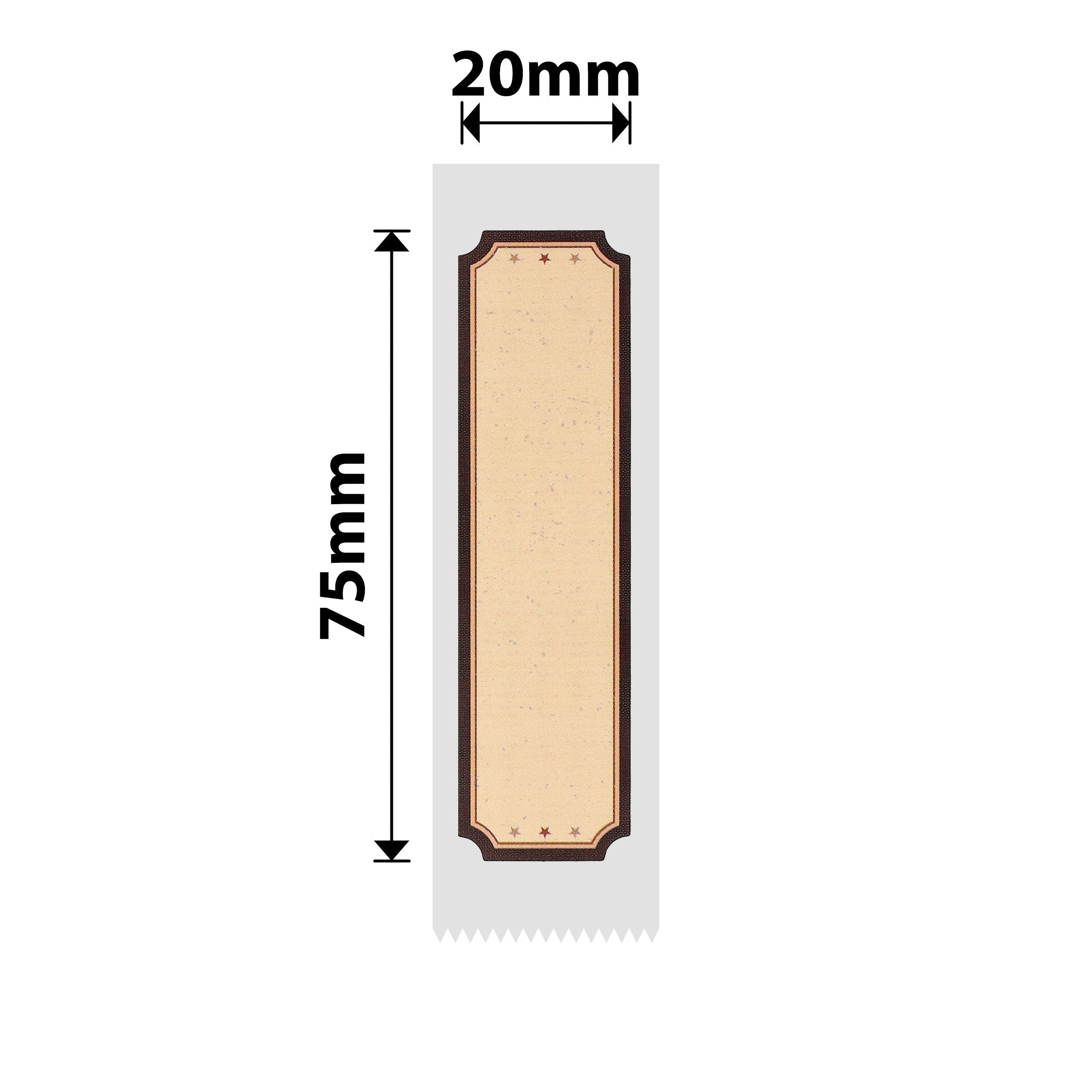 NB328 - Niimbot - D101 Only - 20x75mm - 90 Wood Love Labels