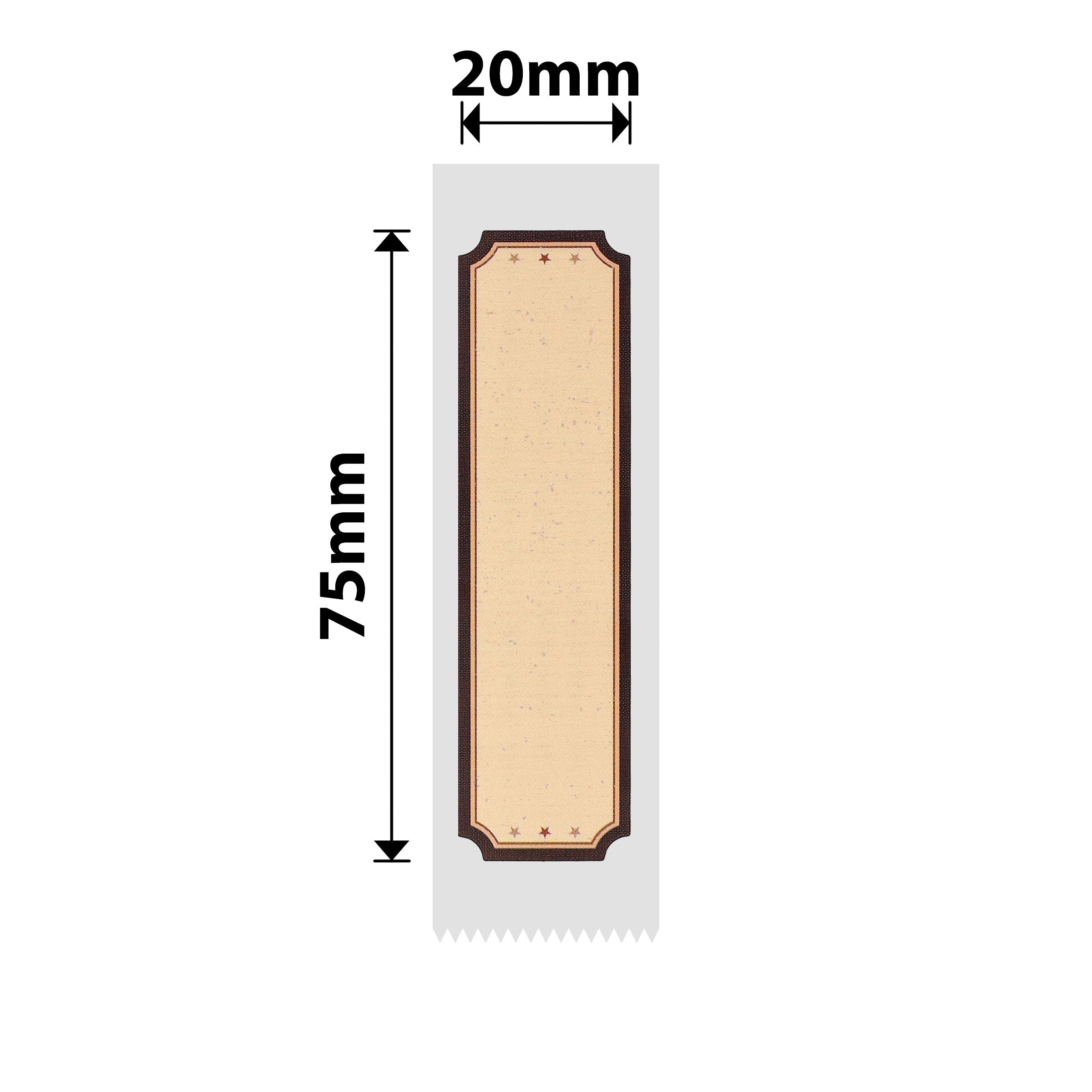 NIIMBOT - D101 ONLY - 20X75MM - 90 LABELS - WOOD LOVE