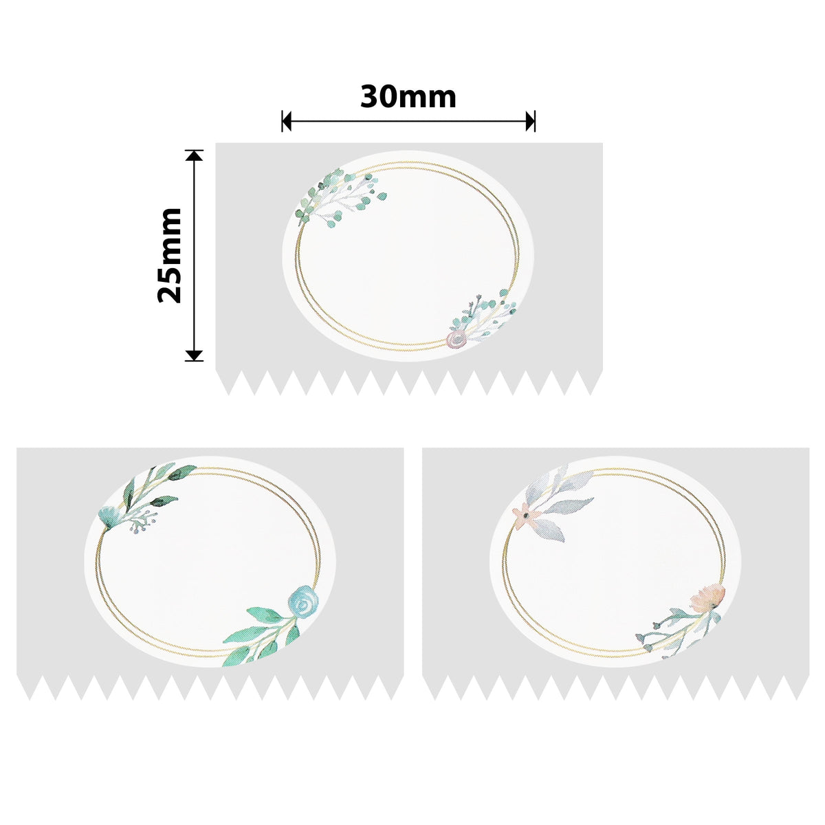 NIIMBOT - D101 Only - 25x30mm - Park Oval - 200 Labels