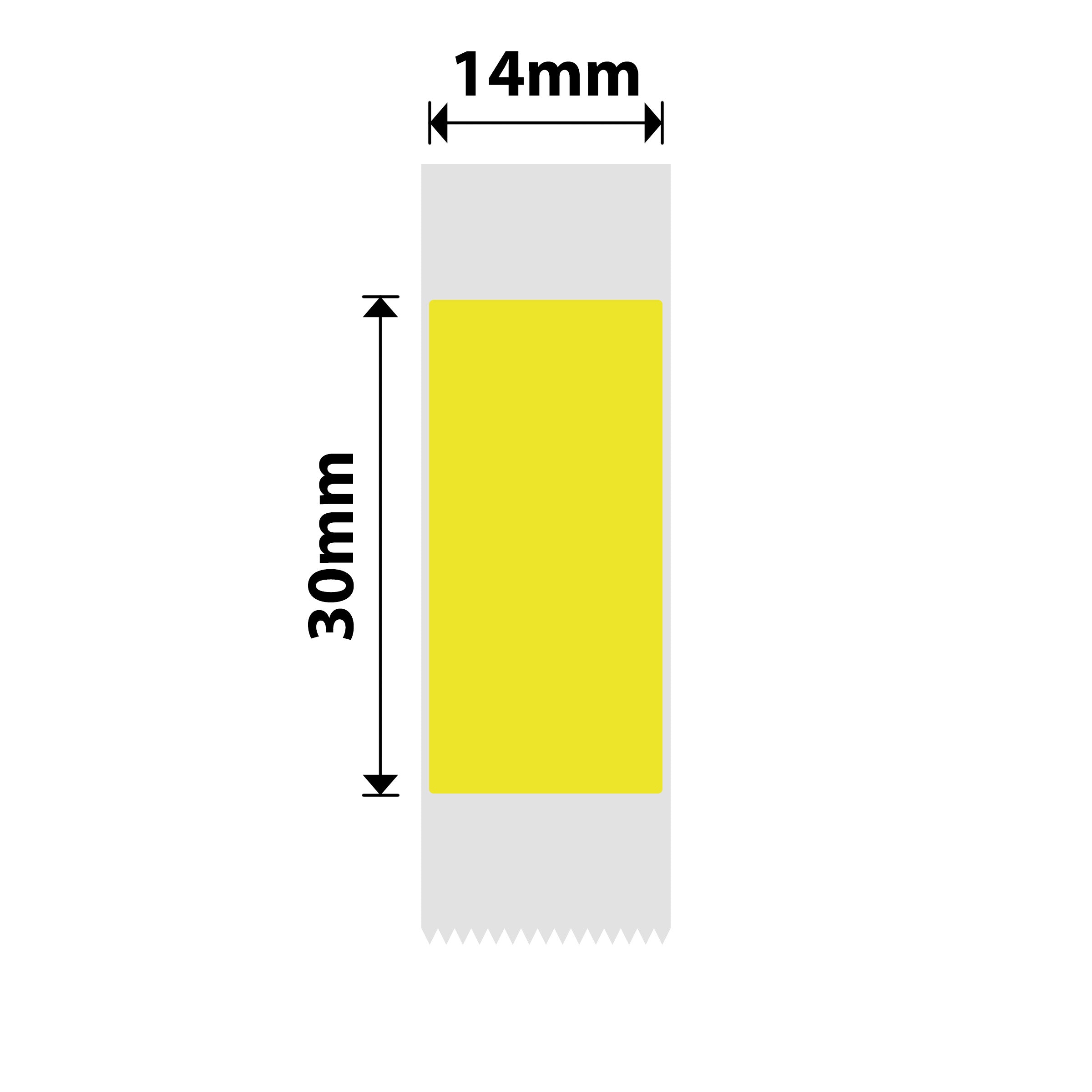 NB388 - NIIMBOT - B18 / N1 - EW14X30mm - 190 LABELS PER ROLL - YELLOW