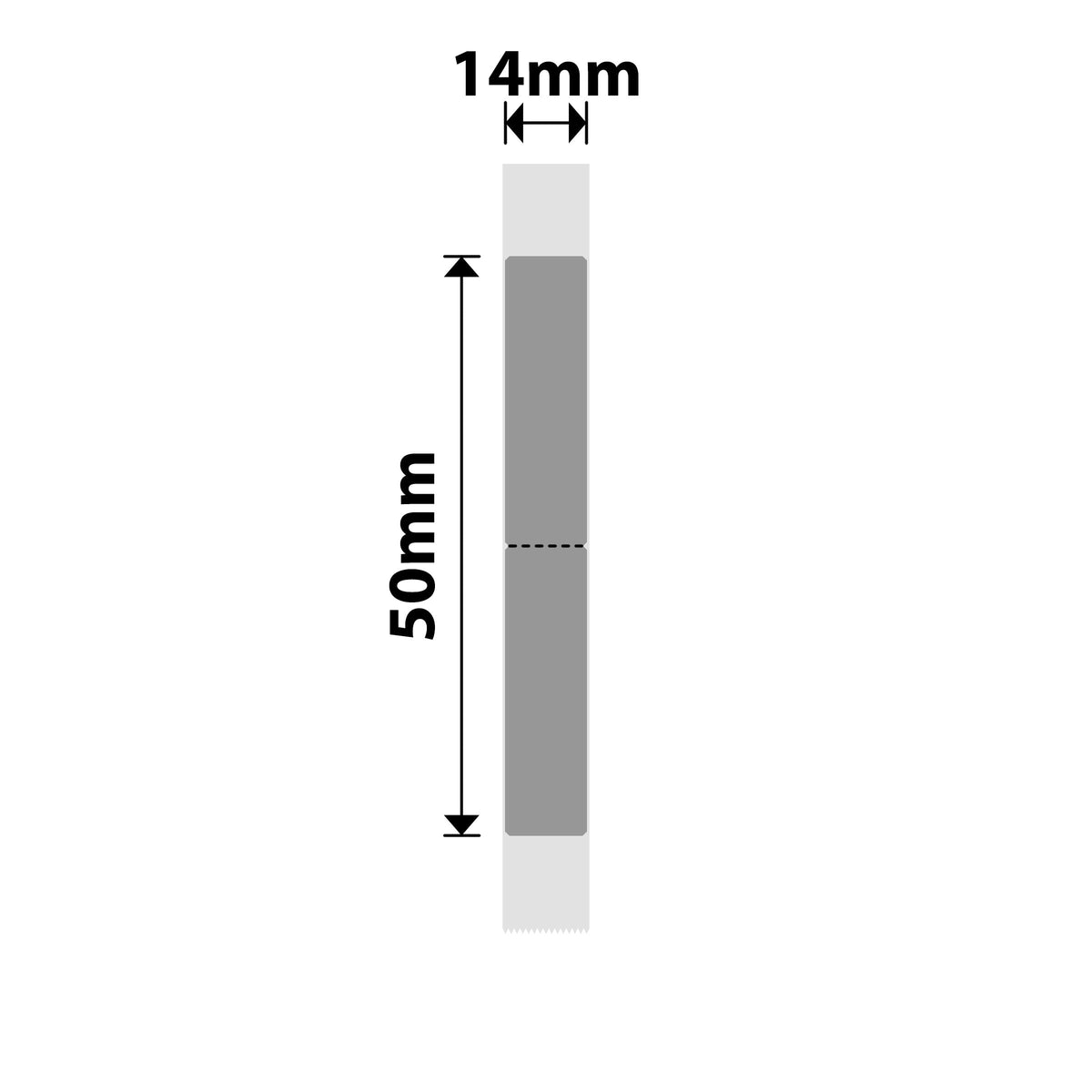 NIIMBOT - N1 - 14x50mm - Silver - 125 Labels