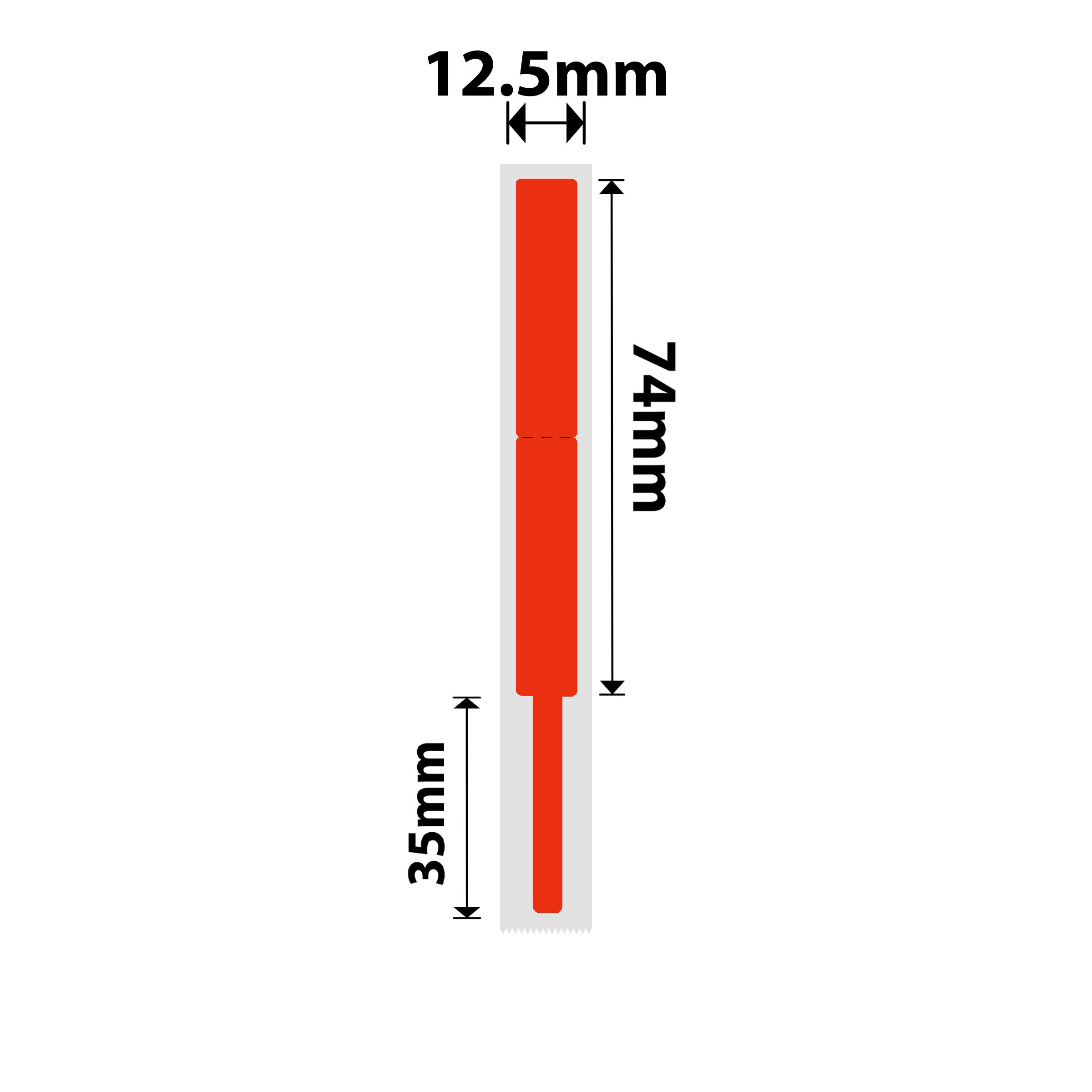NB404 - NIIMBOT - B18 / N1 - EW12.5X109mm - 60 LABELS PER ROLL - RED - CABLE