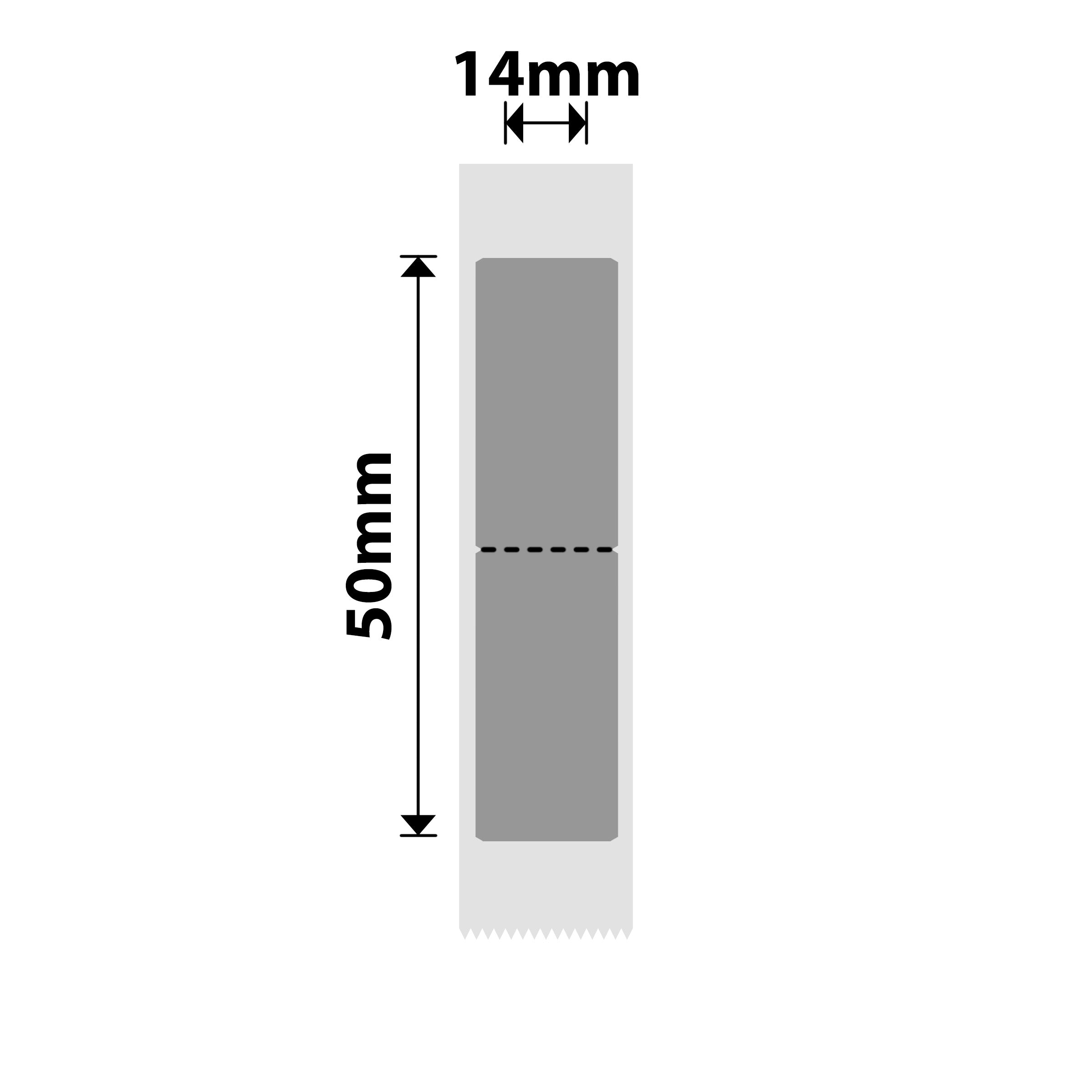 NB410 - NIIMBOT - B18 / N1 - EY14X50mm - 130 LABELS PER ROLL - DARK SILVER