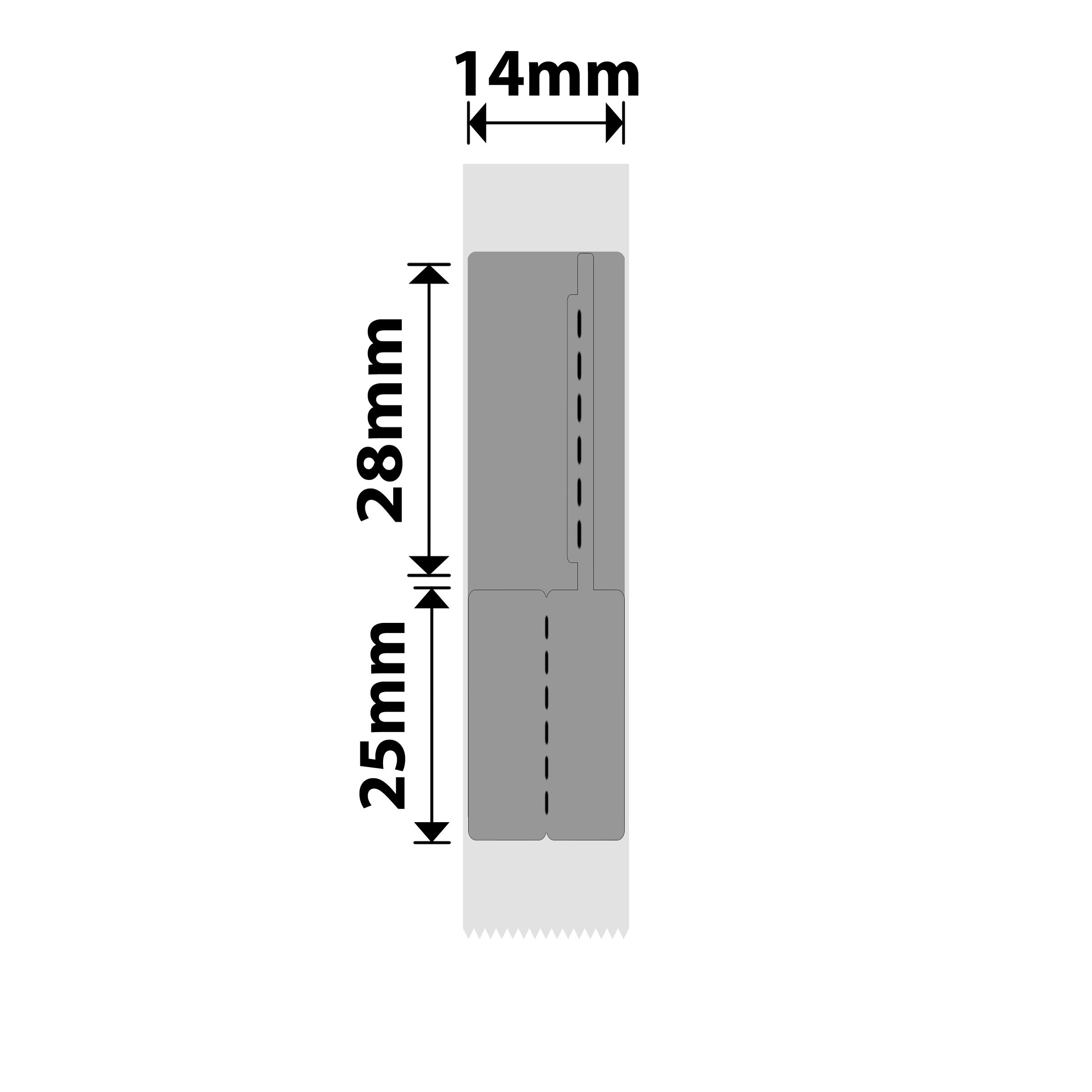 NB413 - NIIMBOT - B18 / N1 - EY14X53mm - 130 LABELS PER ROLL - DARK SILVER - JEWELLERY DESIGN