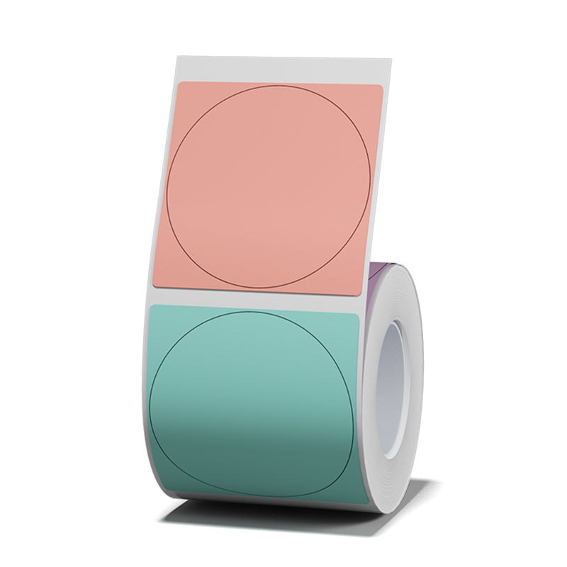 NB439 - NIIMBOT - B1 / B21 / B3S / B4 - T41X41MM - 175 ROUND THERMAL LABELS - MULITI-COLOUR DESIGN