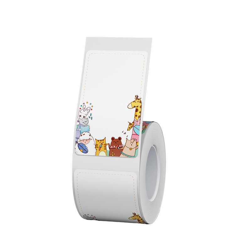 NB450 - NIIMBOT - B1 / B21 / B3S / B4 - 30X50MM - 150 LABELS PER ROLL - FUN ANIMAL DESIGN