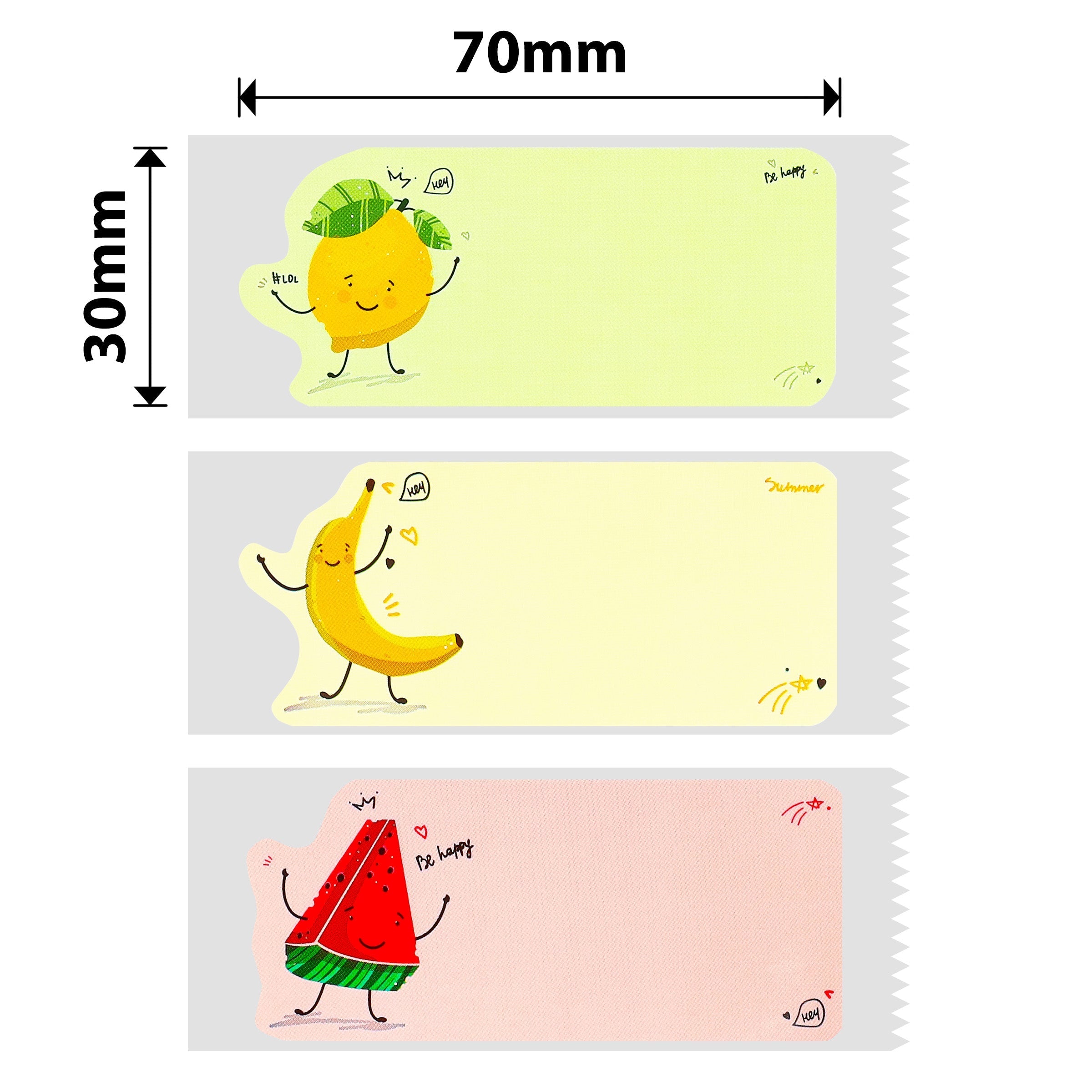 NB451 - Niimbot - B1 / B21 / B31 / B3S / B4 - 30x70mm - 110 Fruity Party Labels