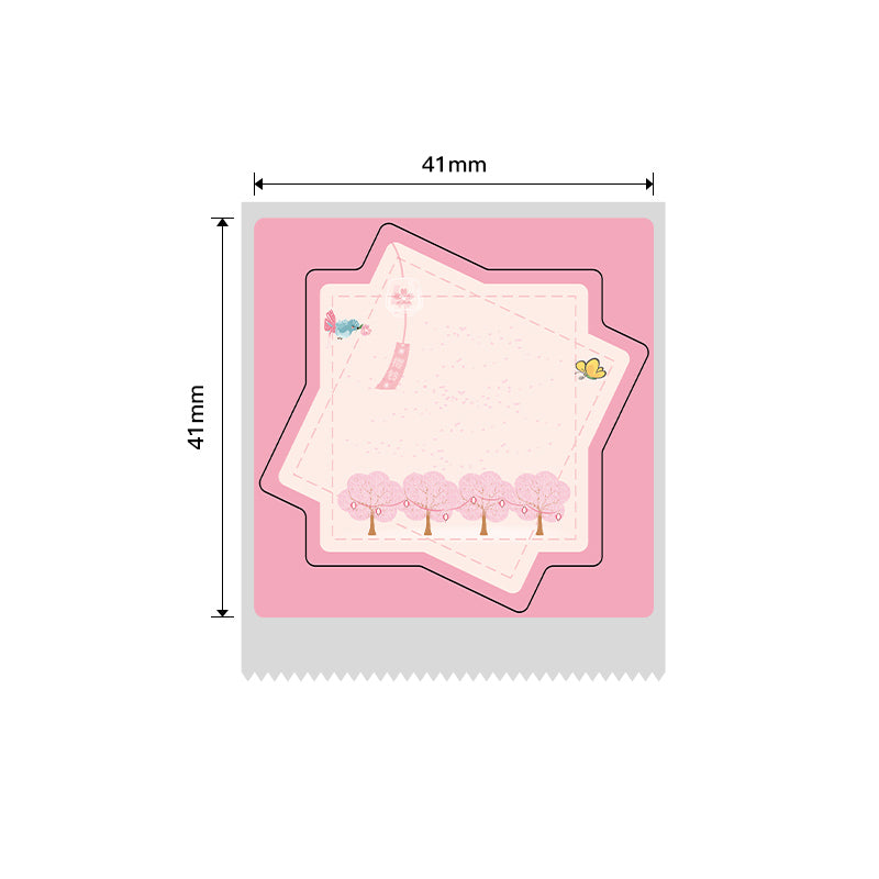 NB458 - Niimbot - B1 / B21 / B31 / B3S / B4 - 41x41mm - 170 Cherry Blossom Labels