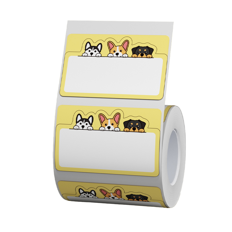 NB461 - NIIMBOT - B1 / B21 / B3S / B4 - 50X31MM - 220 THERMAL LABELS - DOG DESIGN