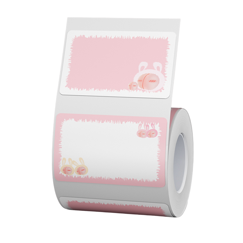 NB464 - NIIMBOT - B1 / B21 / B3S / B4 - T50X30MM - 230 LABELS PER ROLL - PEACH DESIGN