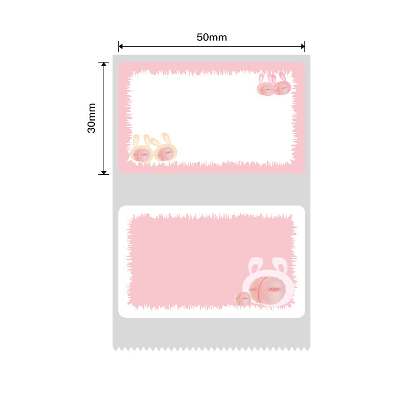 NB464 - NIIMBOT - B1 / B21 / B3S / B4 - T50X30MM - 230 LABELS PER ROLL - PEACH DESIGN