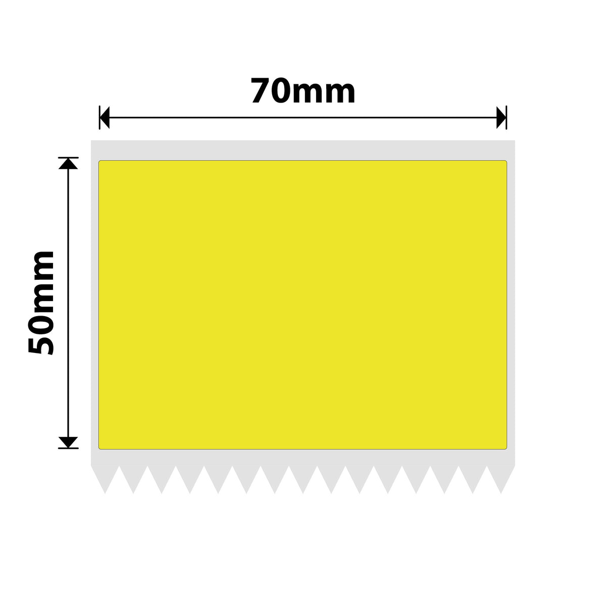 NB480 - NIIMBOT - M3 ONLY - 70X50MM - 380 YELLOW LABELS