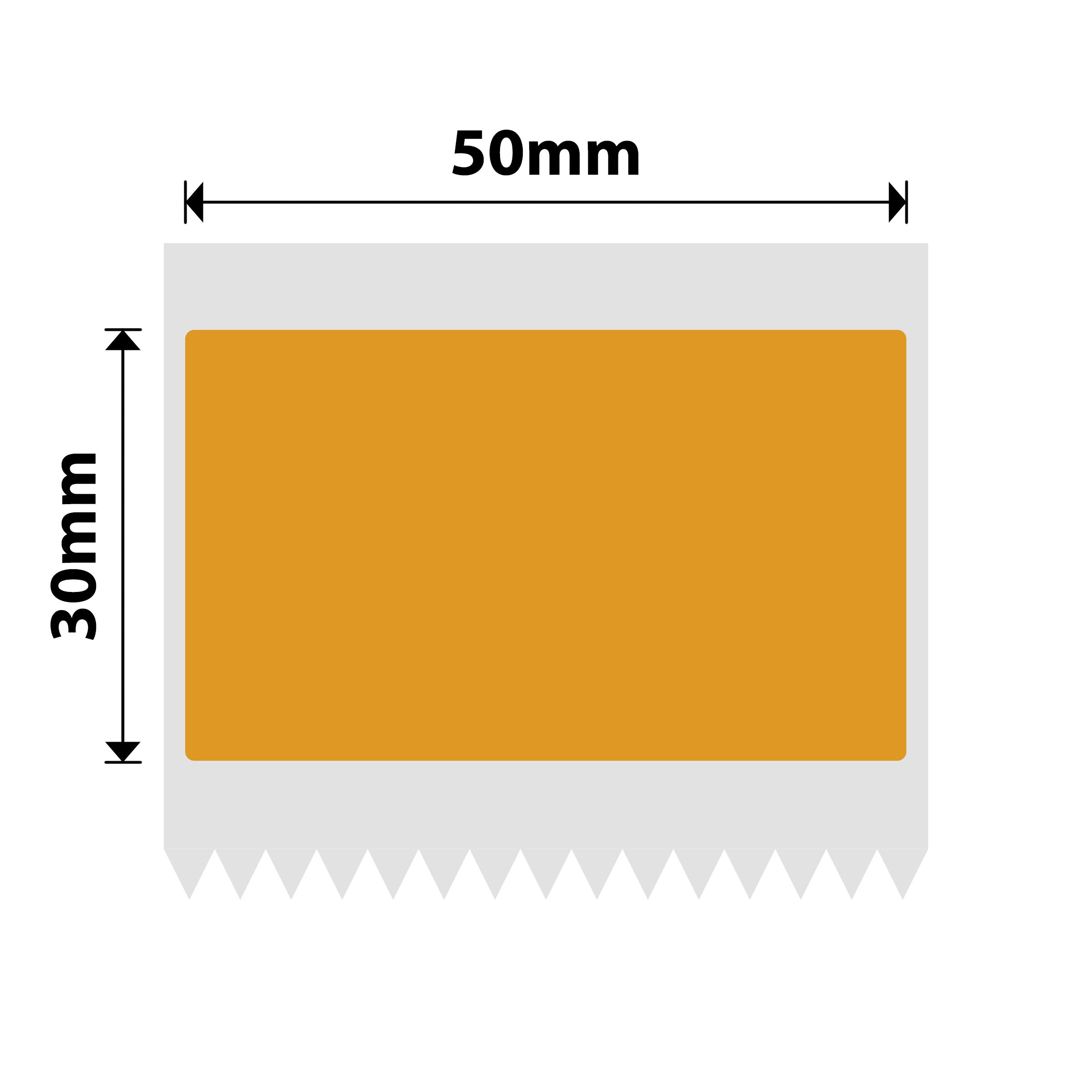 NB494 - Niimbot - B1 / B21 / B31 / B3S / B4 - 50x30mm - 230 Orange Freezer Labels