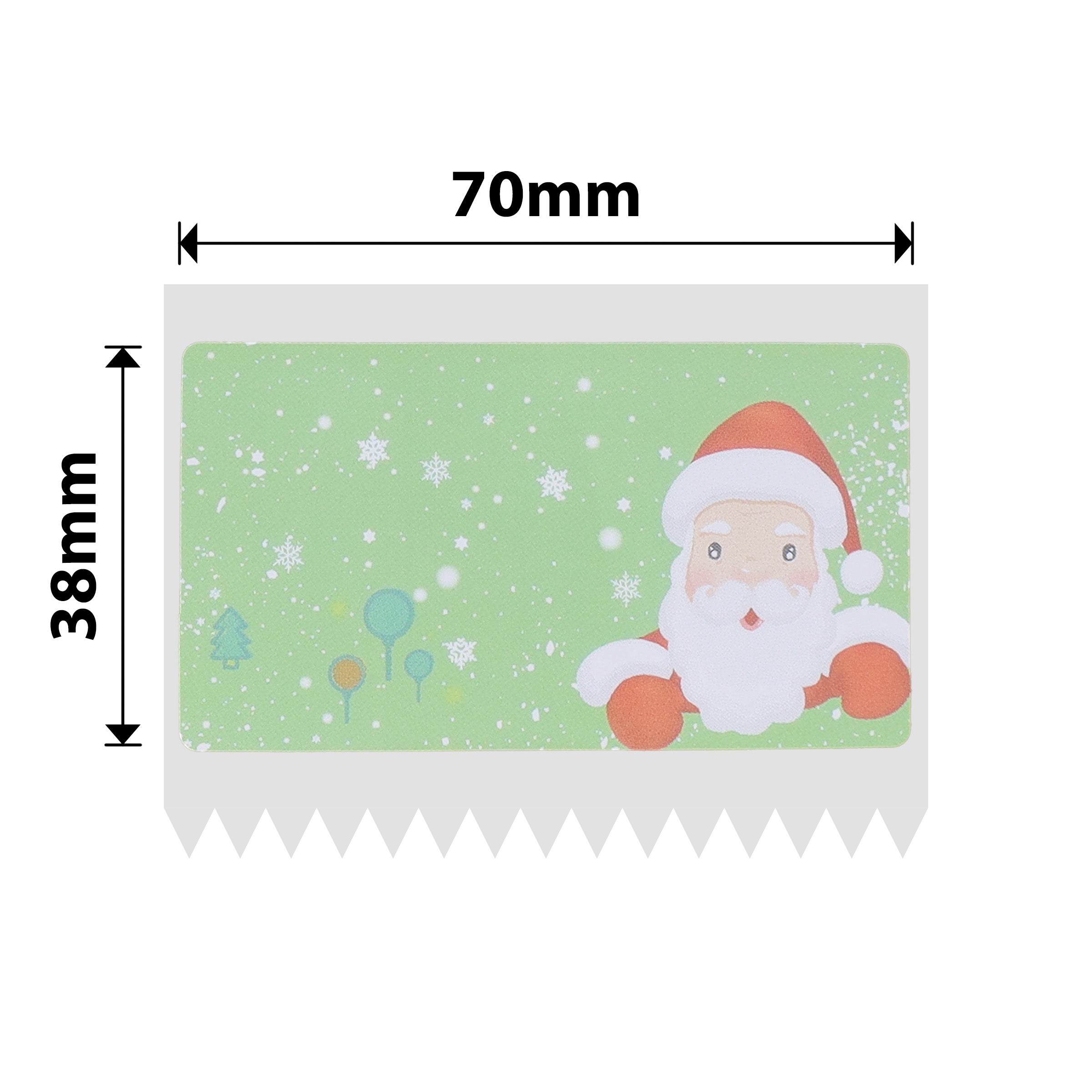 NB498 - NIIMBOT - B3S ONLY - T70X38MM - 180 LABELS PER ROLL - CHRISTMAS