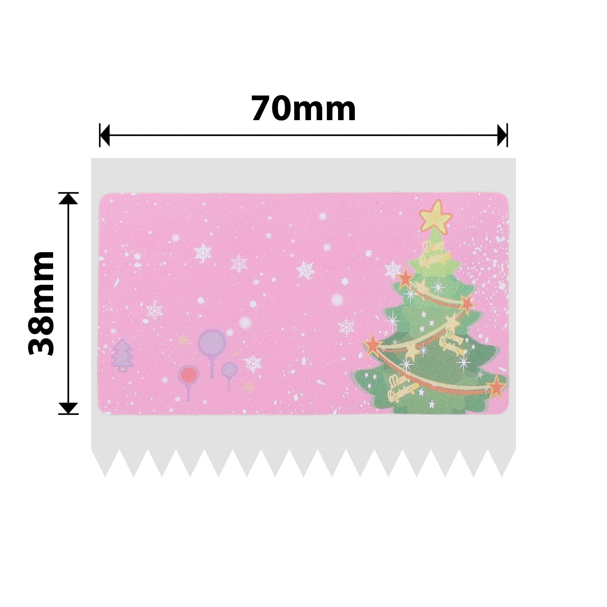 NB499 - NIIMBOT - B3S ONLY - 70X38MM - 180 LABELS PER ROLL - CHRISTMAS TREE