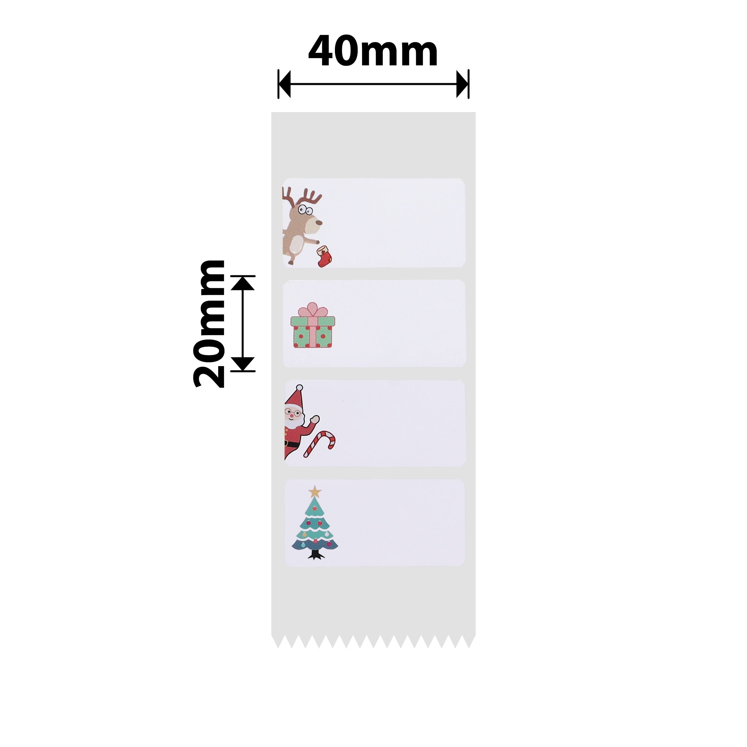 NB502 - Niimbot - B1 / B21 / B31 / B3S / B4 - 40x20mm - 320 Christmas Labels