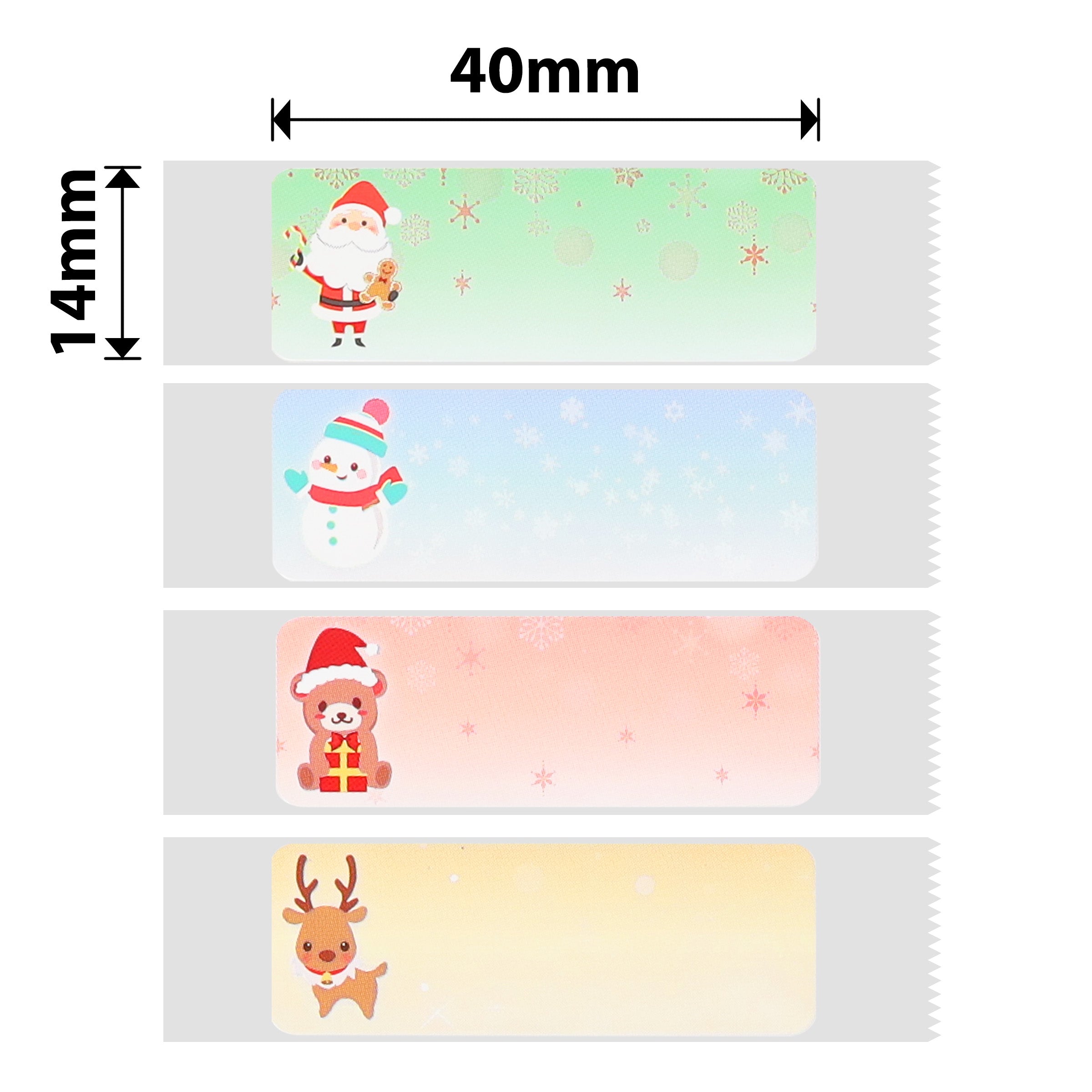 NB504 - Niimbot - D11 / D101 / D110 / H1S - 14x40mm - 155 Christmas Labels