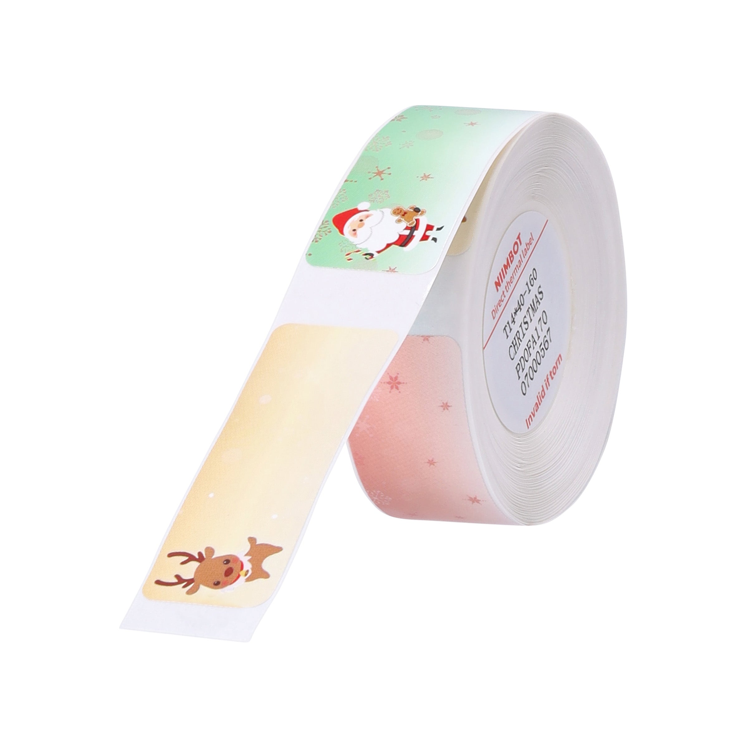 NB504 - Niimbot - D11 / D101 / D110 / H1S - 14x40mm - 155 Christmas Labels