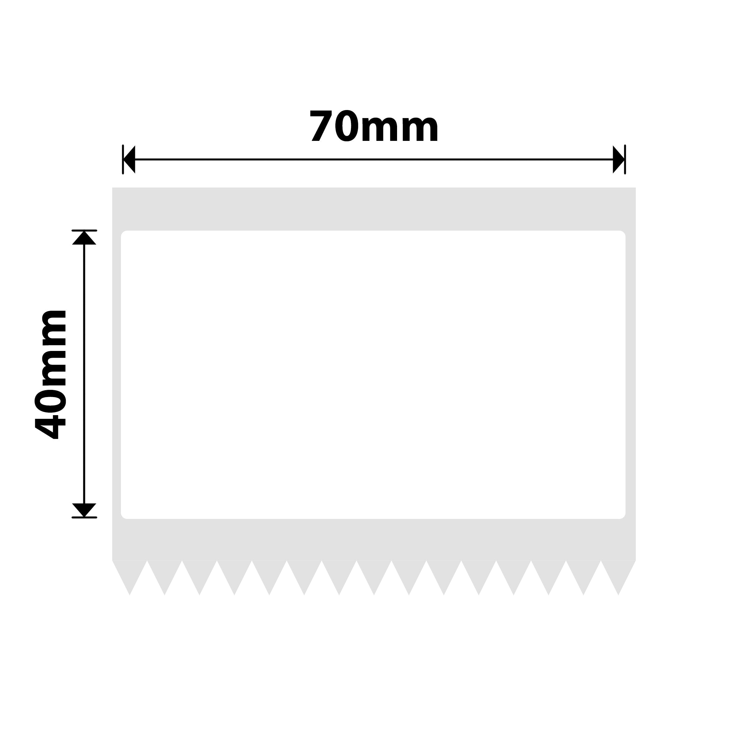 NB508 - Niimbot - B3S / B31 / B4 Only - 70x40mm - 180 White Labels