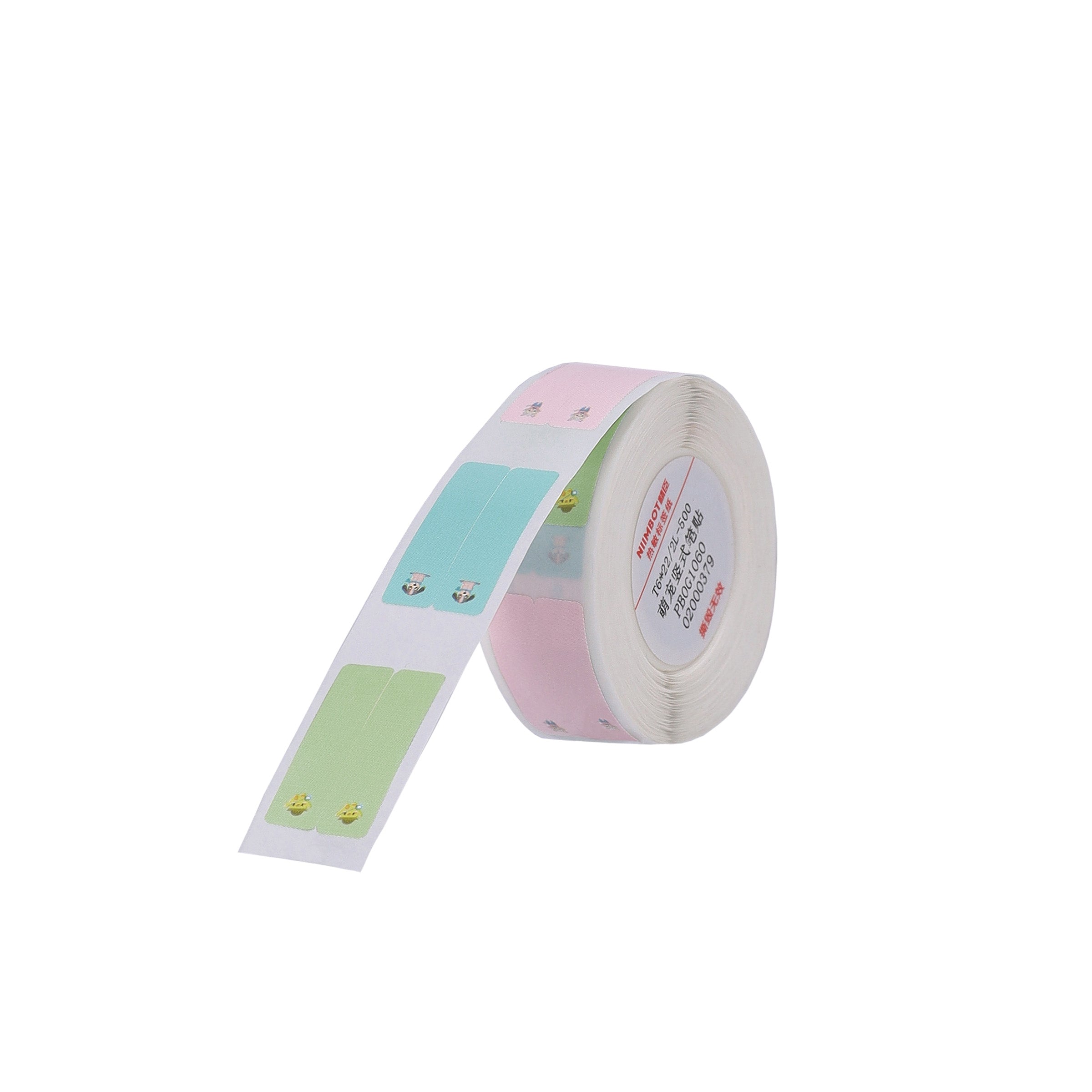 NB512 - Niimbot - D11 / D101 / D110 / H1S - 6x22mm/2L - 500 Multi-Colour Cute PET Vertical Pen - Stationary Labels
