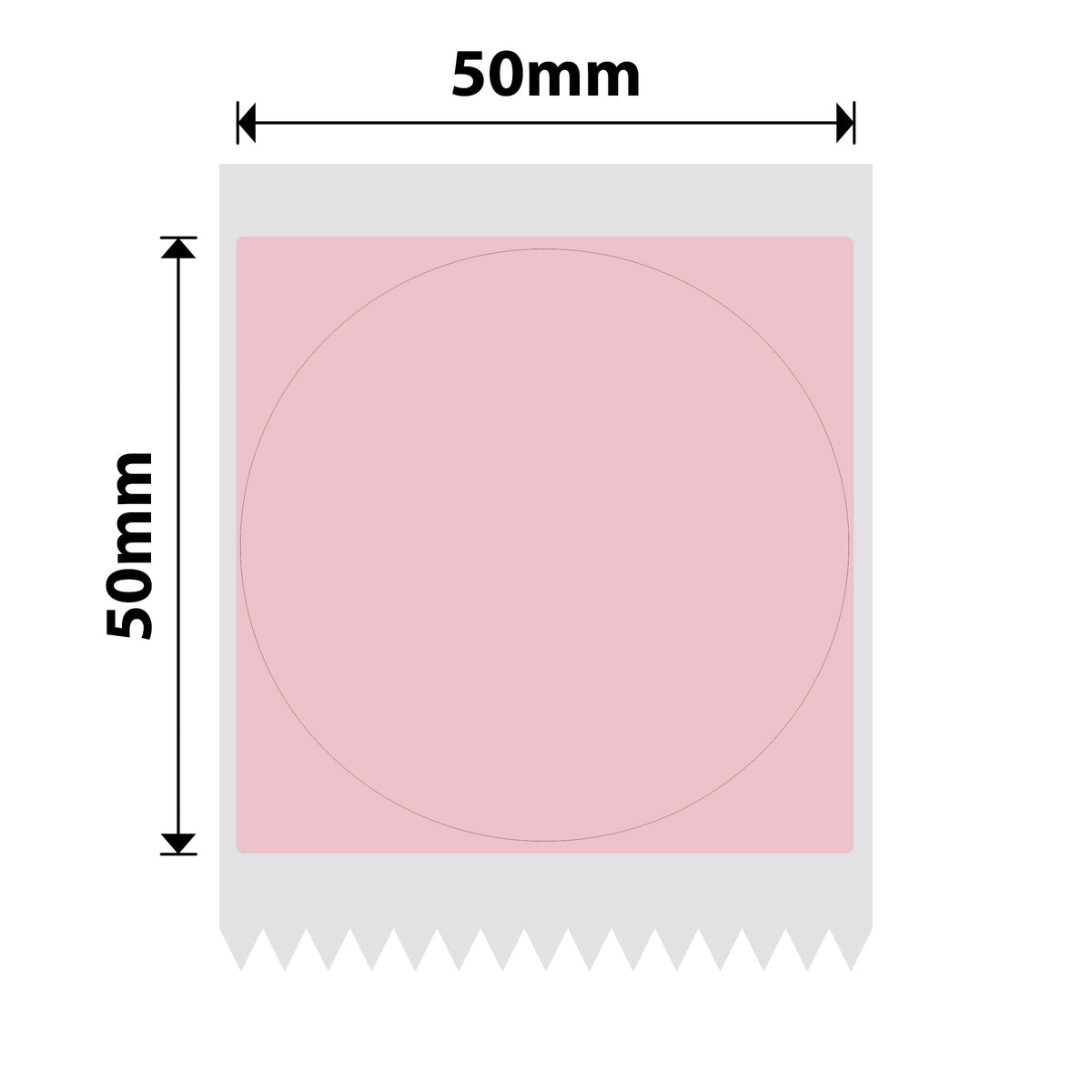 NIIMBOT - B Range - 50x50mm - Pink Round - 150 Labels