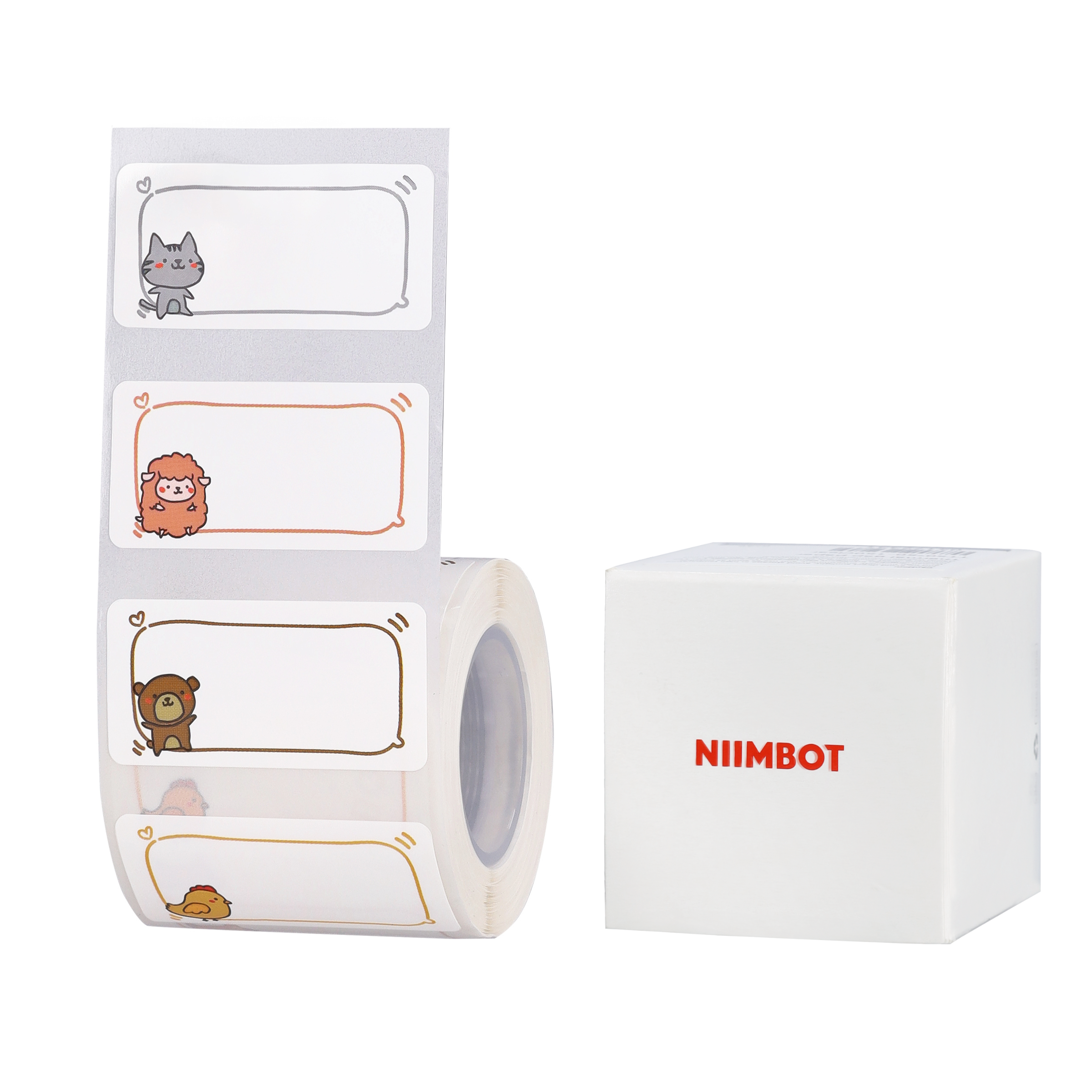 NB521 - NIIMBOT - B1 / B21 / B3S / B4 - T40X20MM - 320 LABELS PER ROLL - ANIMAL MESSAGES