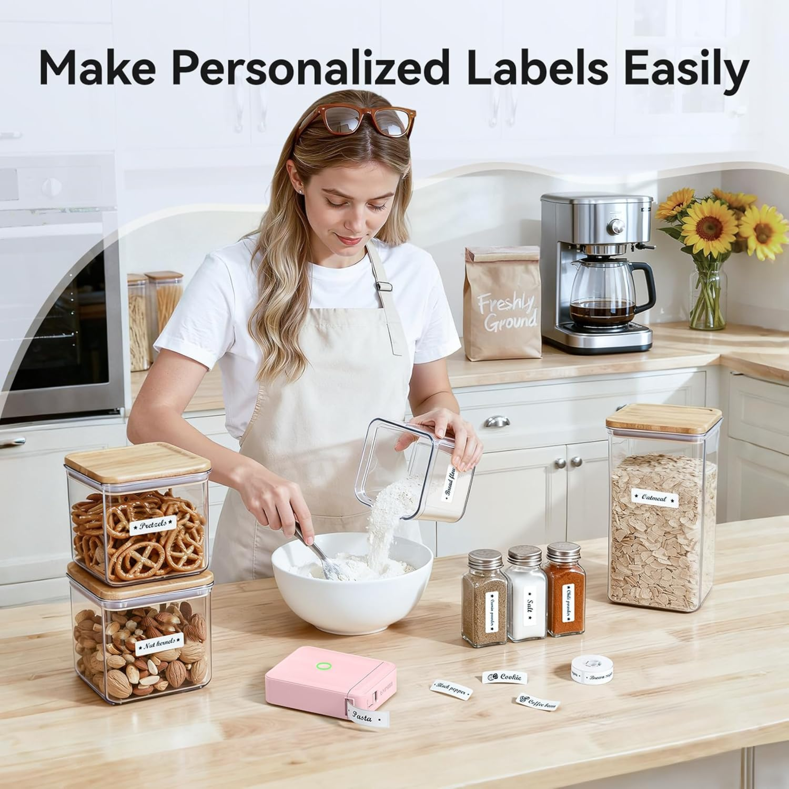 NB524 - Niimbot - D110-M - Portable Bluetooth Label Printer Incl Free Label Roll (12x40mm)