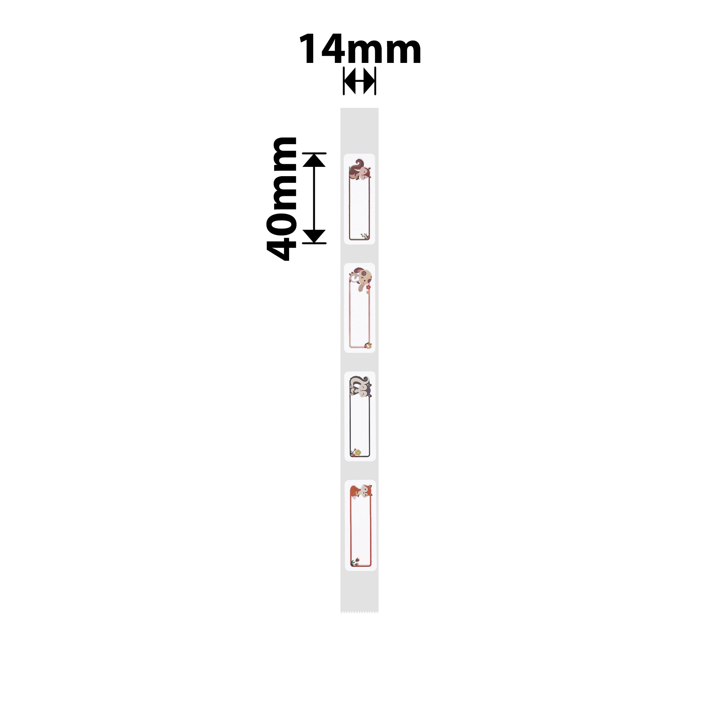 NB528 - NIIMBOT - B18 / N1 - PU14X40mm - 60 LABELS PER ROLL - IRON ON LABEL - FUN JUNGLE