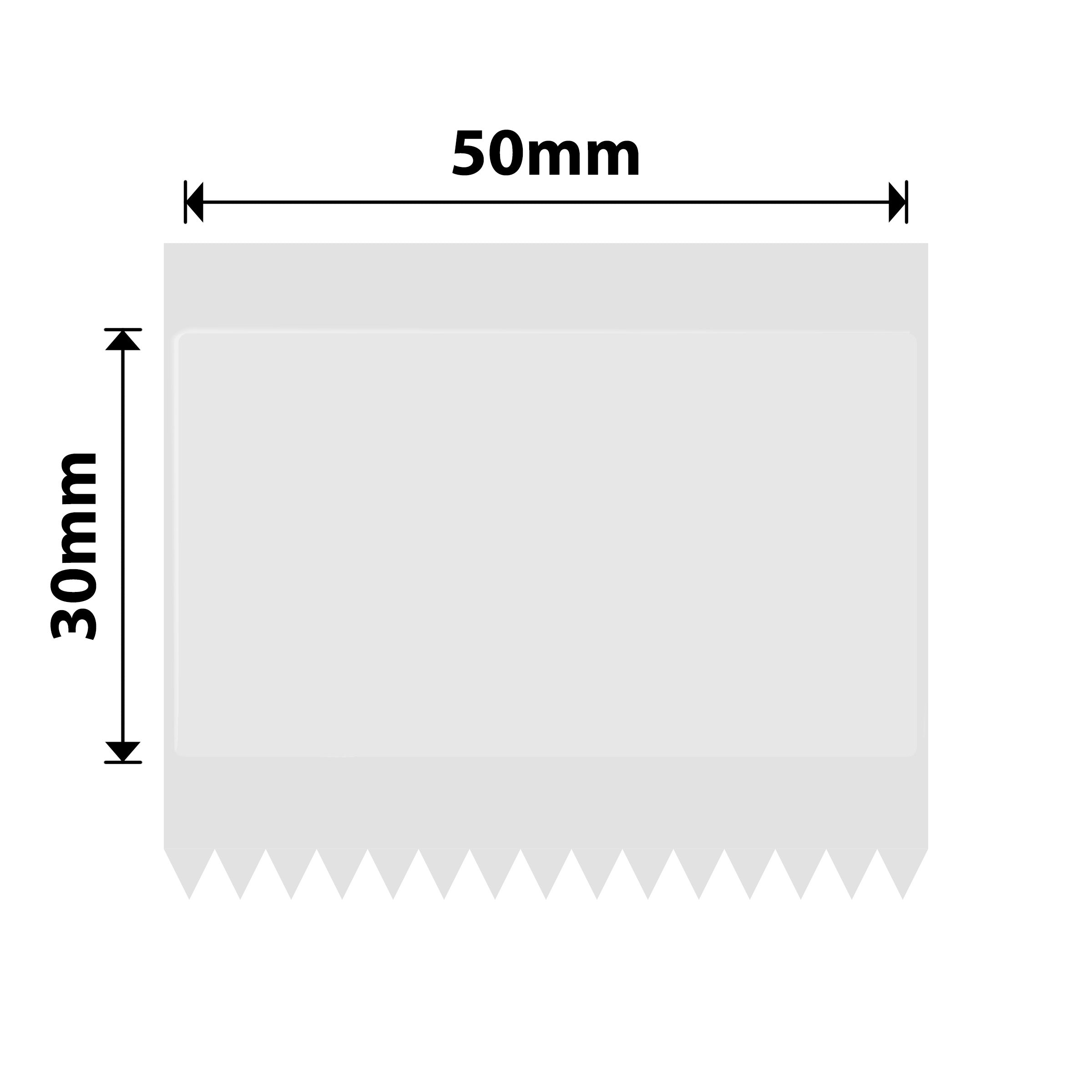 NB534 - Niimbot - B1 / B21 / B31 / B3S / B4 - 50x30mm - 230 Transparent Labels