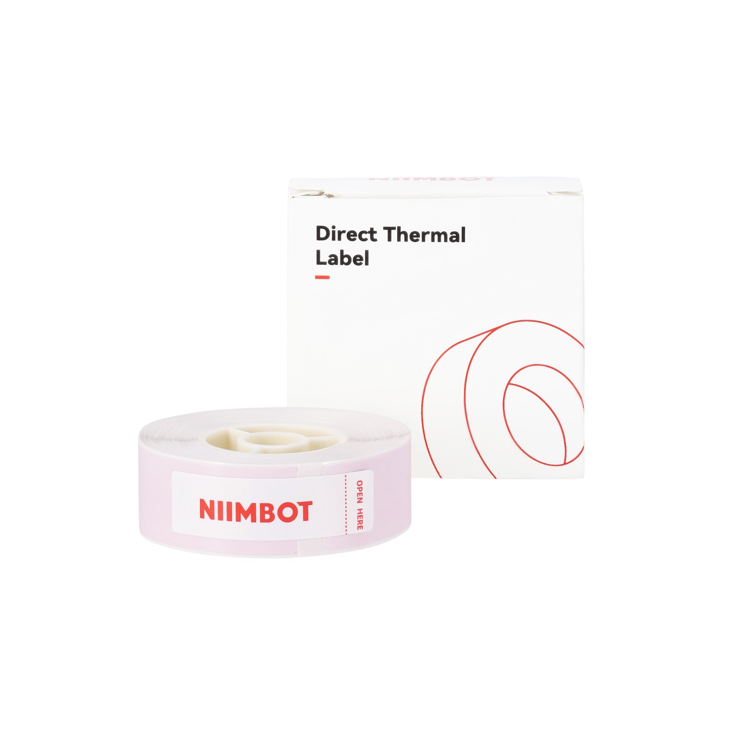 NB536 - NIIMBOT - D11 / D101 / D110 / H1S - T14X40MM - 160 LABELS PER ROLL - LIGHT PINK