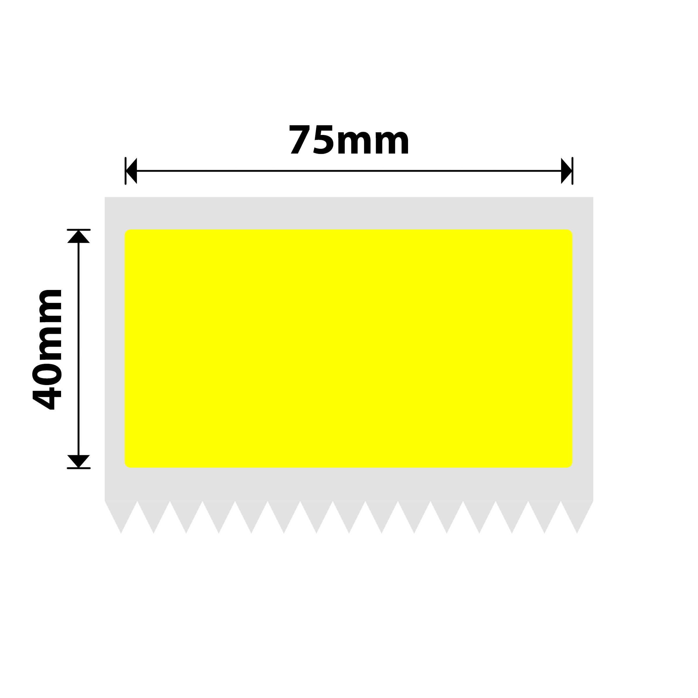 NB552 - NIIMBOT - K3 ONLY - T75X40MM - 690 LABELS PER ROLL - YELLOW