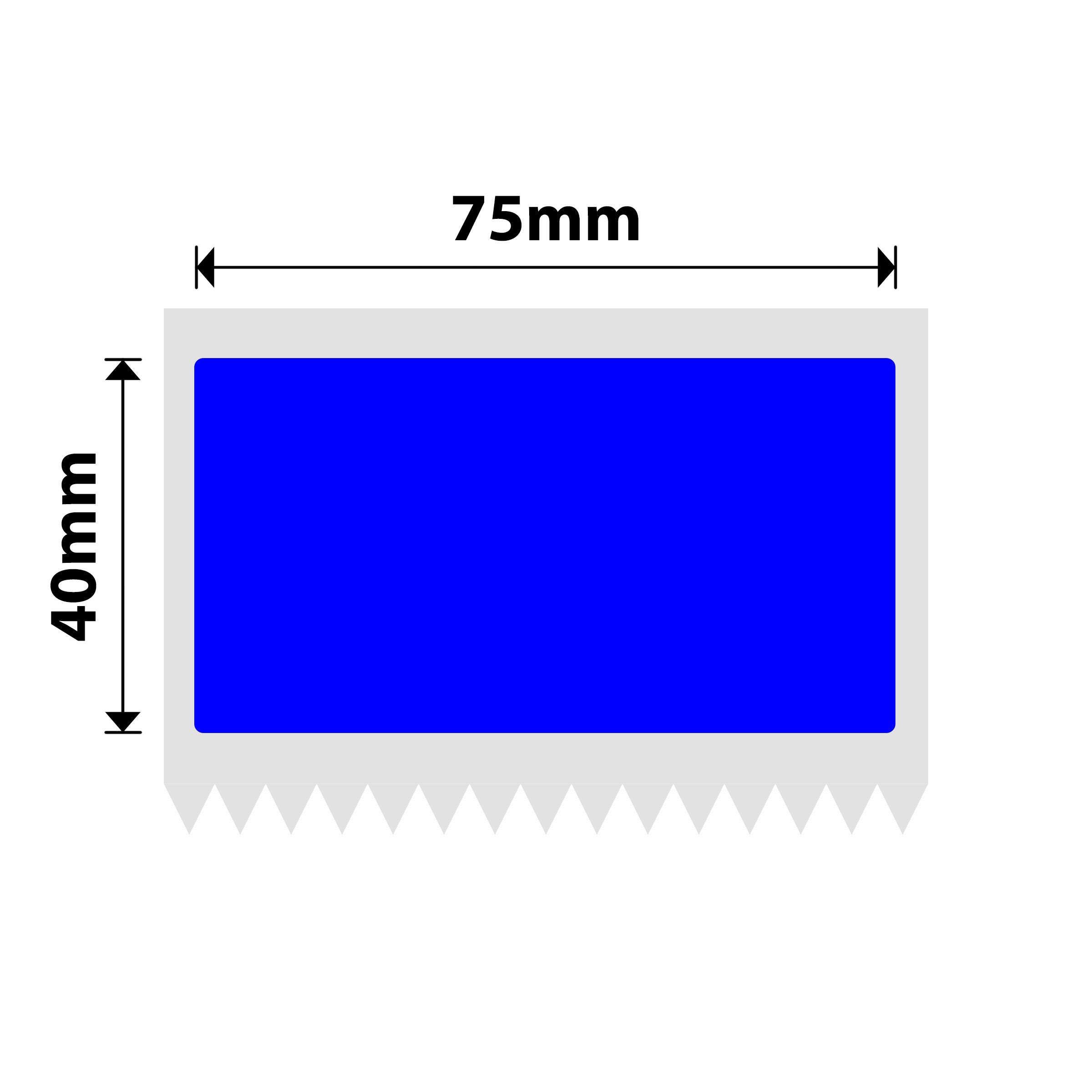 NB553 - NIIMBOT - K3 ONLY - T75X40MM - 690 LABELS PER ROLL - BLUE