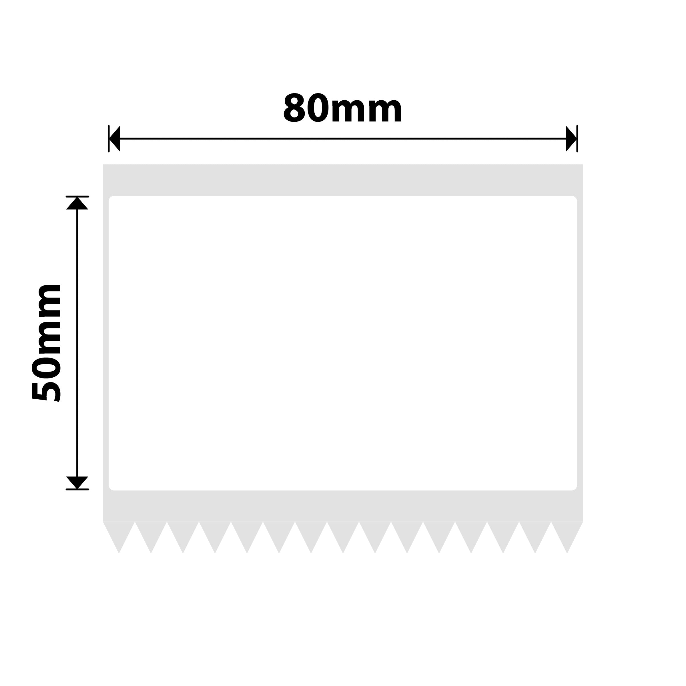 NB566 - Niimbot - K2 / K3 - 80x50mm - 560 White Labels