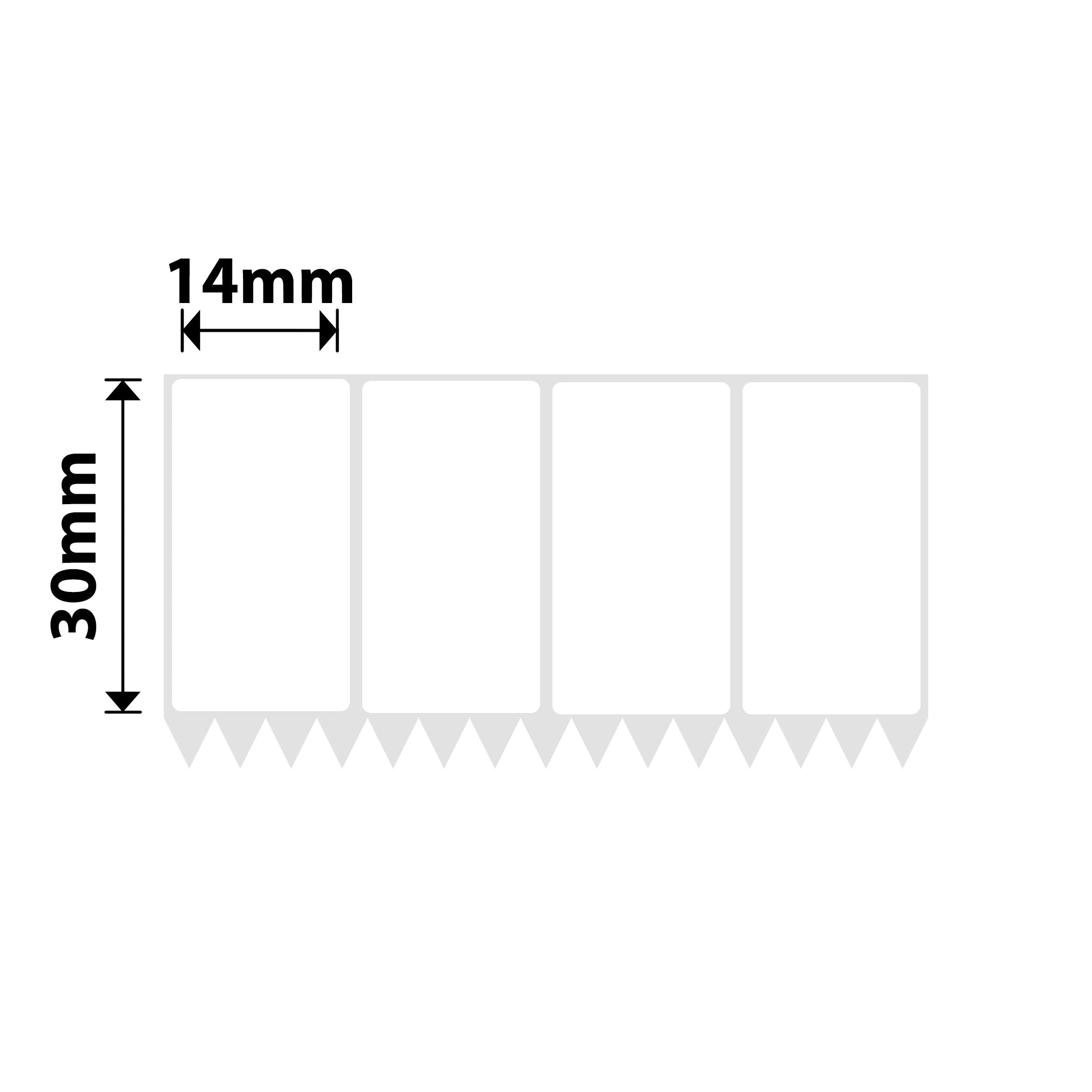 NB567 - NIIMBOT - K3 ONLY - T14X22MM/4L - 4,800 LABELS PER ROLL - WHITE