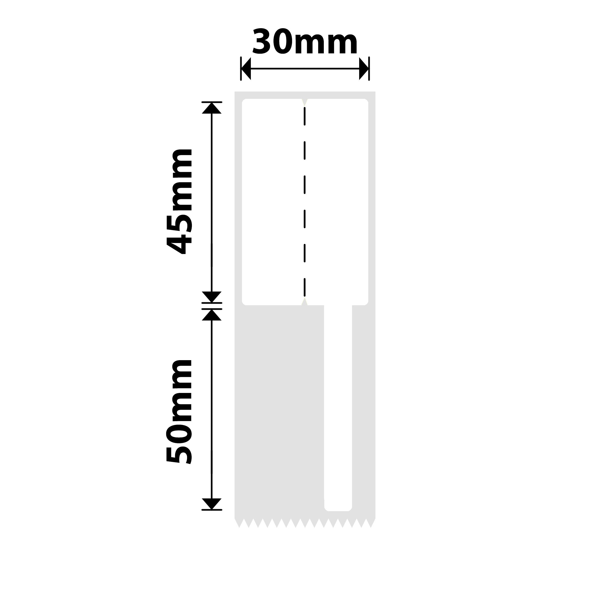 NB575 - Niimbot - K2 / K3 - 30x45+50mm - 300 White Cable Labels