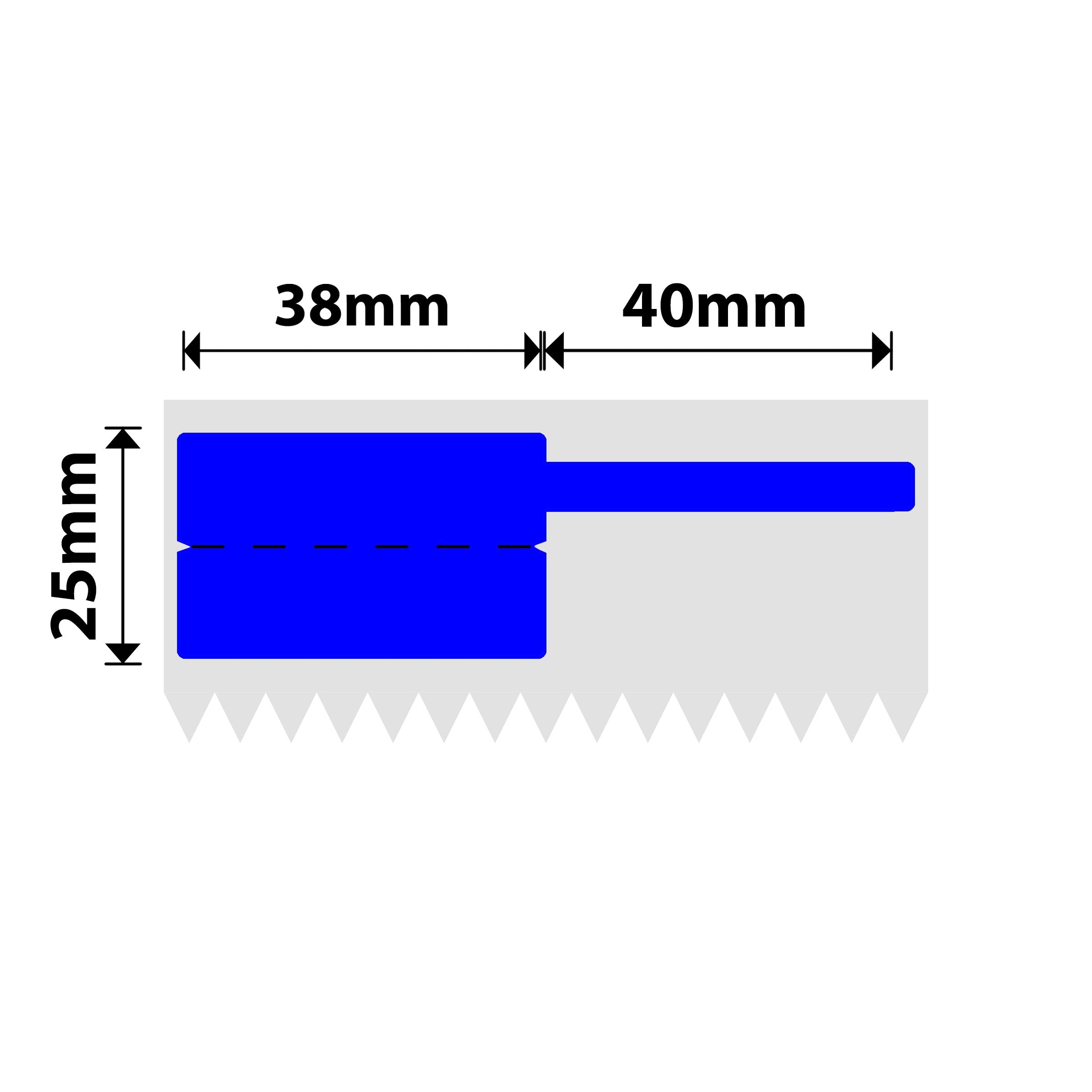 NB579 - NIIMBOT - K3 ONLY - T38X25+40MM - 1,000 LABELS PER ROLL - BLUE CABLE