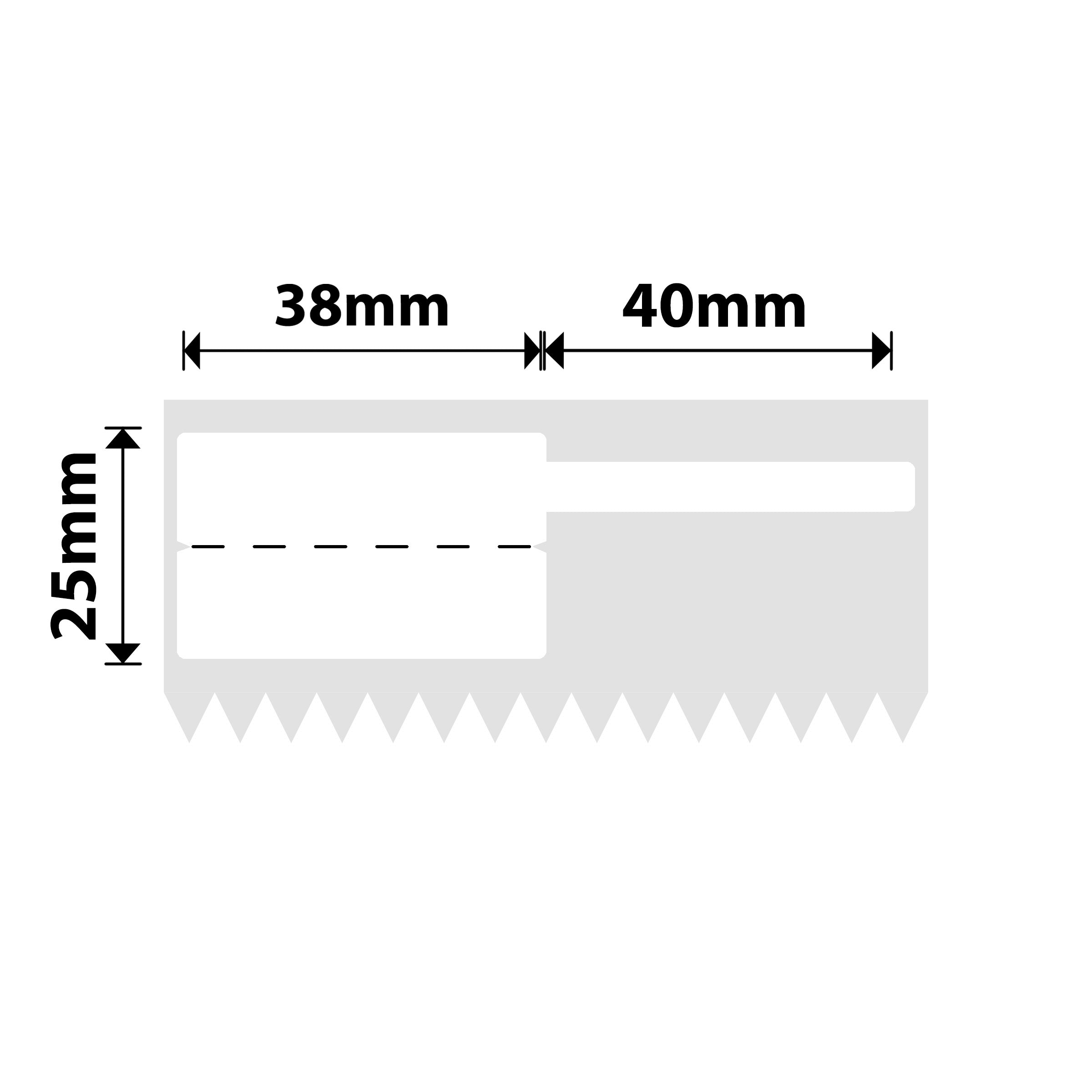 NB582 - NIIMBOT - K3 ONLY - T38X25+40MM - 1,000 LABELS PER ROLL - WHITE CABLE