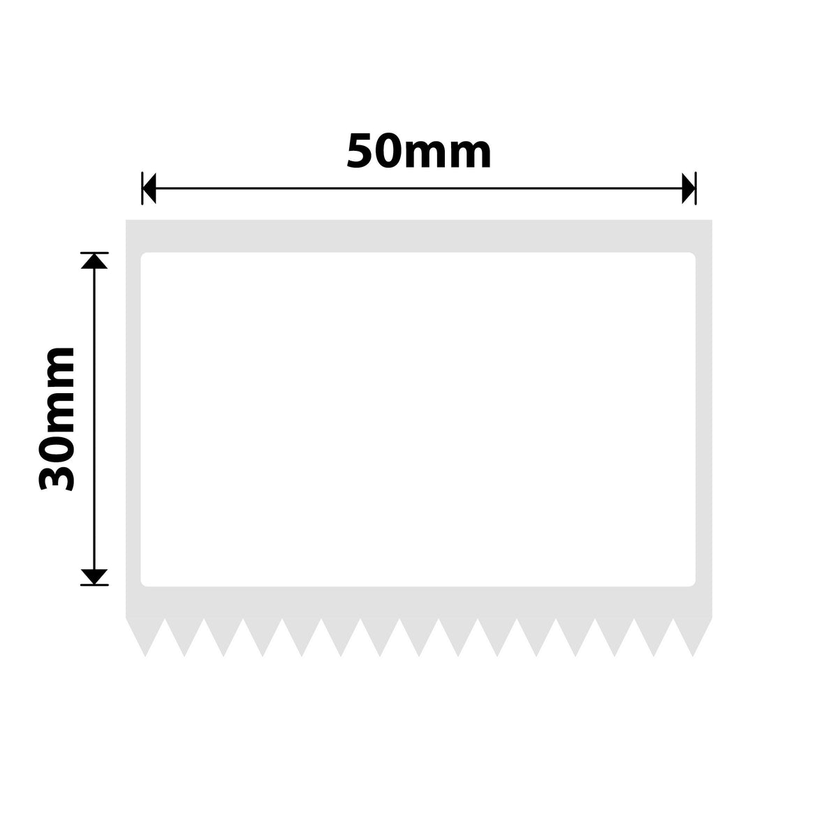 NIIMBOT - M Range - 50x30mm - White PVC - 165 Labels