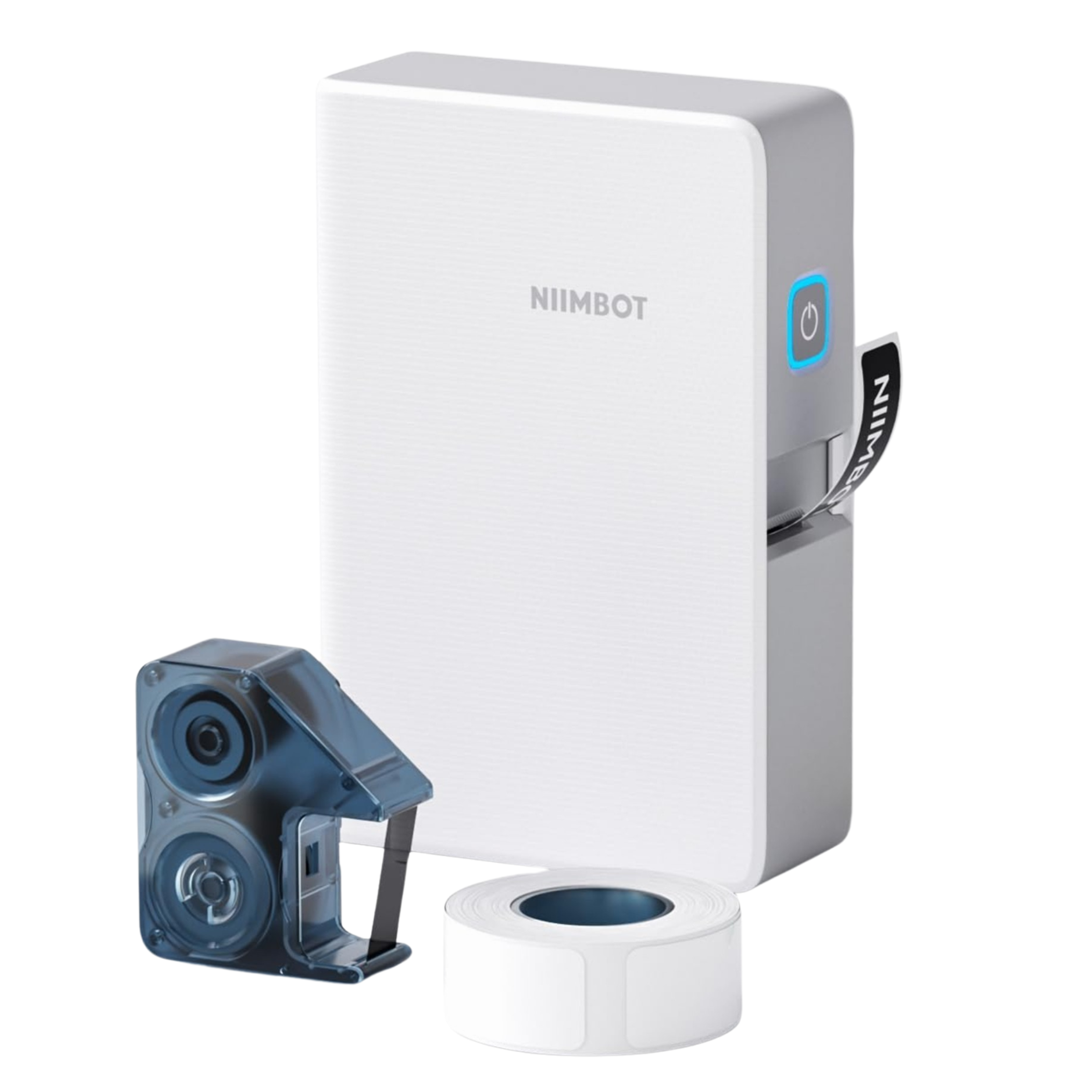 NIIMBOT - N1 IRON ON LABEL KIT - BLUETOOTH THERMAL TRANSFER LABEL PRINTER INCL FREE STANDARD WHITE LABEL & BLACK CARTRIDGE (14X50MM) & WHITE IRON ON LABEL (14X40MM)