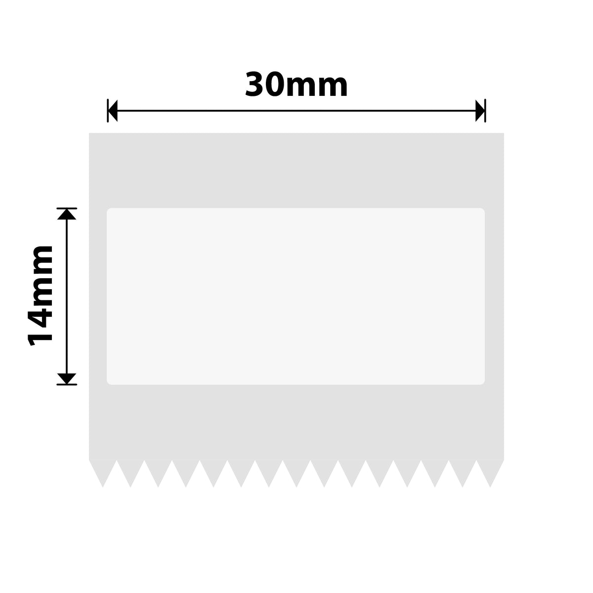 NIIMBOT - M Range - 30x14mm - White Anti-Counterfeiting - 375 Labels