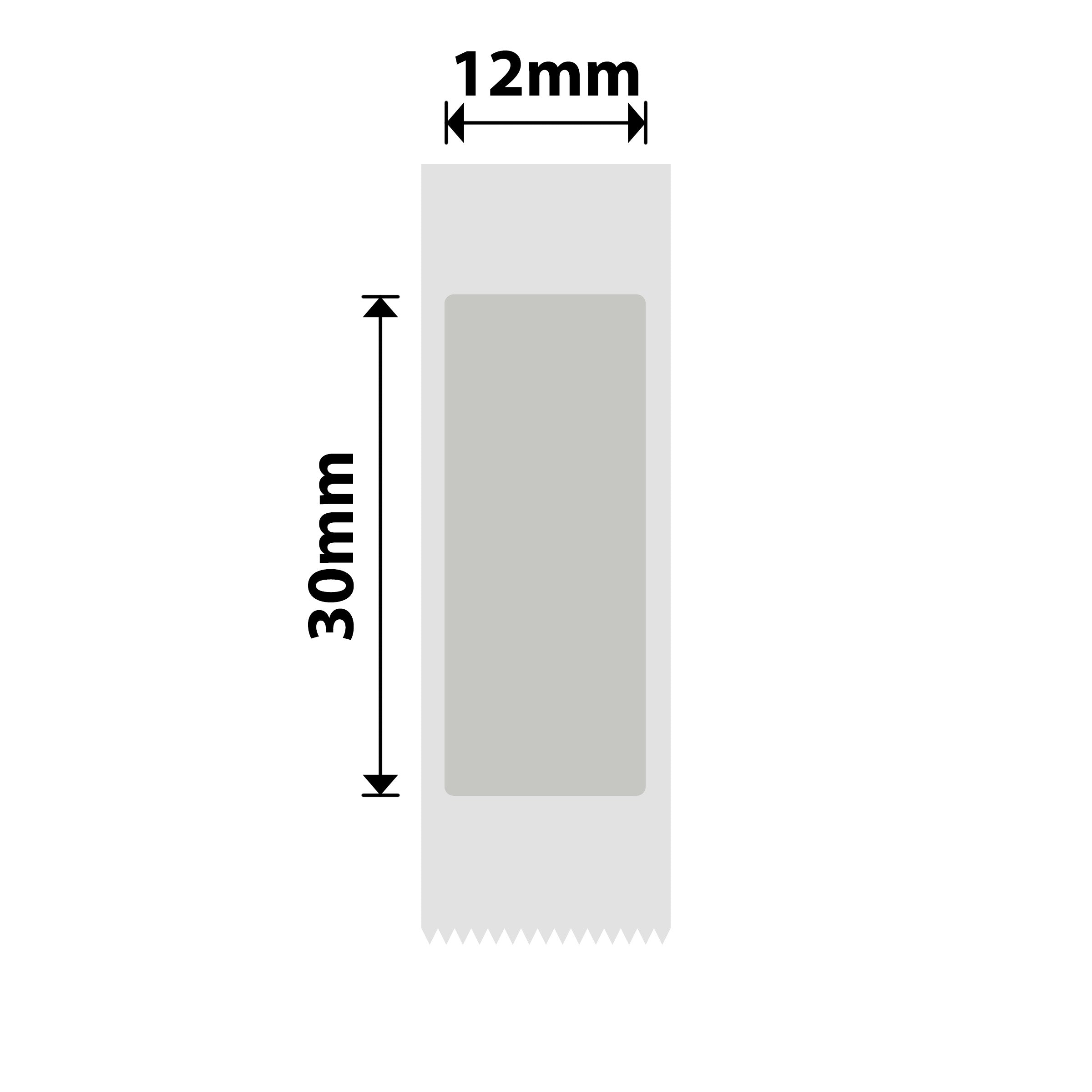 NB630 - NIIMBOT - N1 / B18 - 12X30MM - 165 LABELS - MATTE SILVER ANTI - COUNTERFEITING