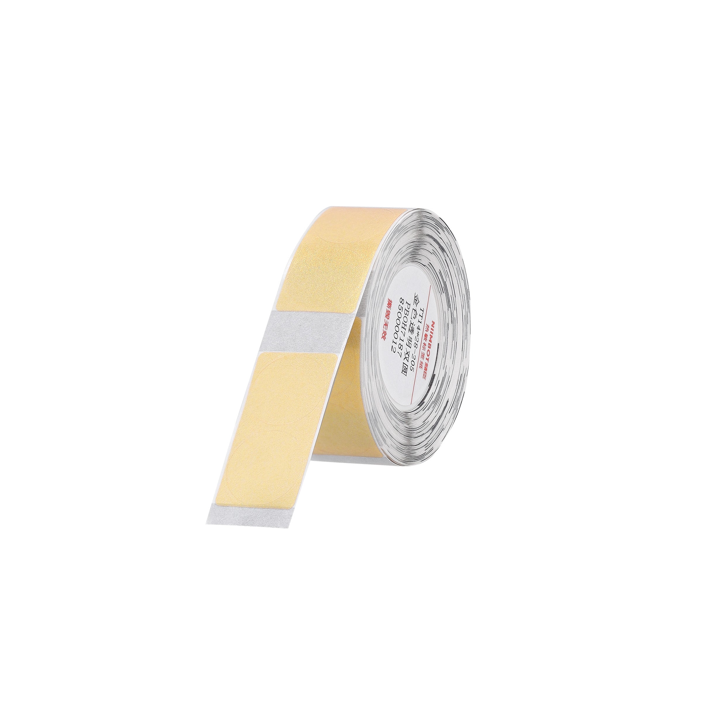 NB640 - NIIMBOT - D11 / D101 / D110 / H1S - TT14X28 - 205 LABELS PER ROLL - GOLD TRANSPARENT - ROUND