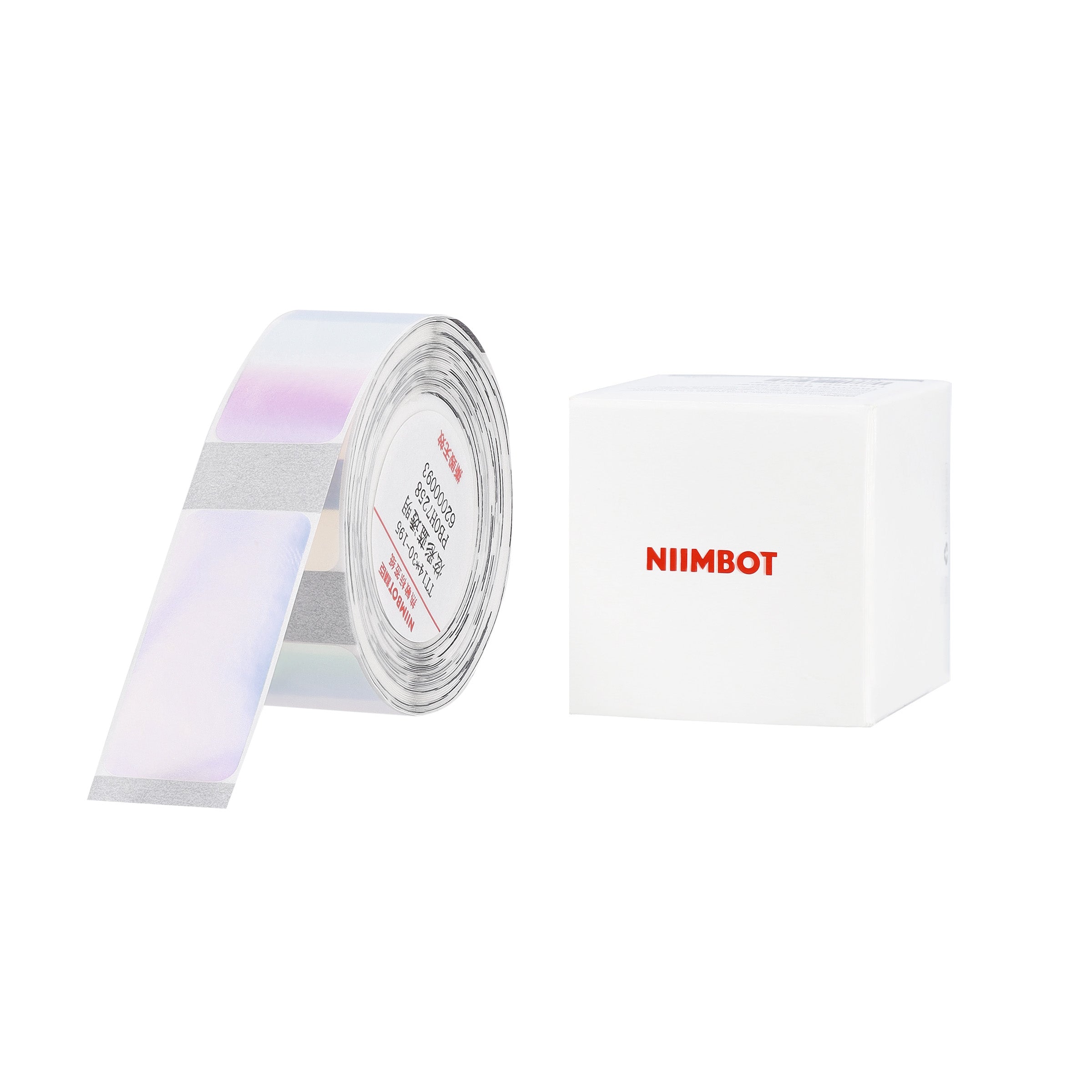 NB643 - Niimbot - D11 / D101 / D110 / H1S - 14x30mm - 195 Transparent Colourful Blue Labels