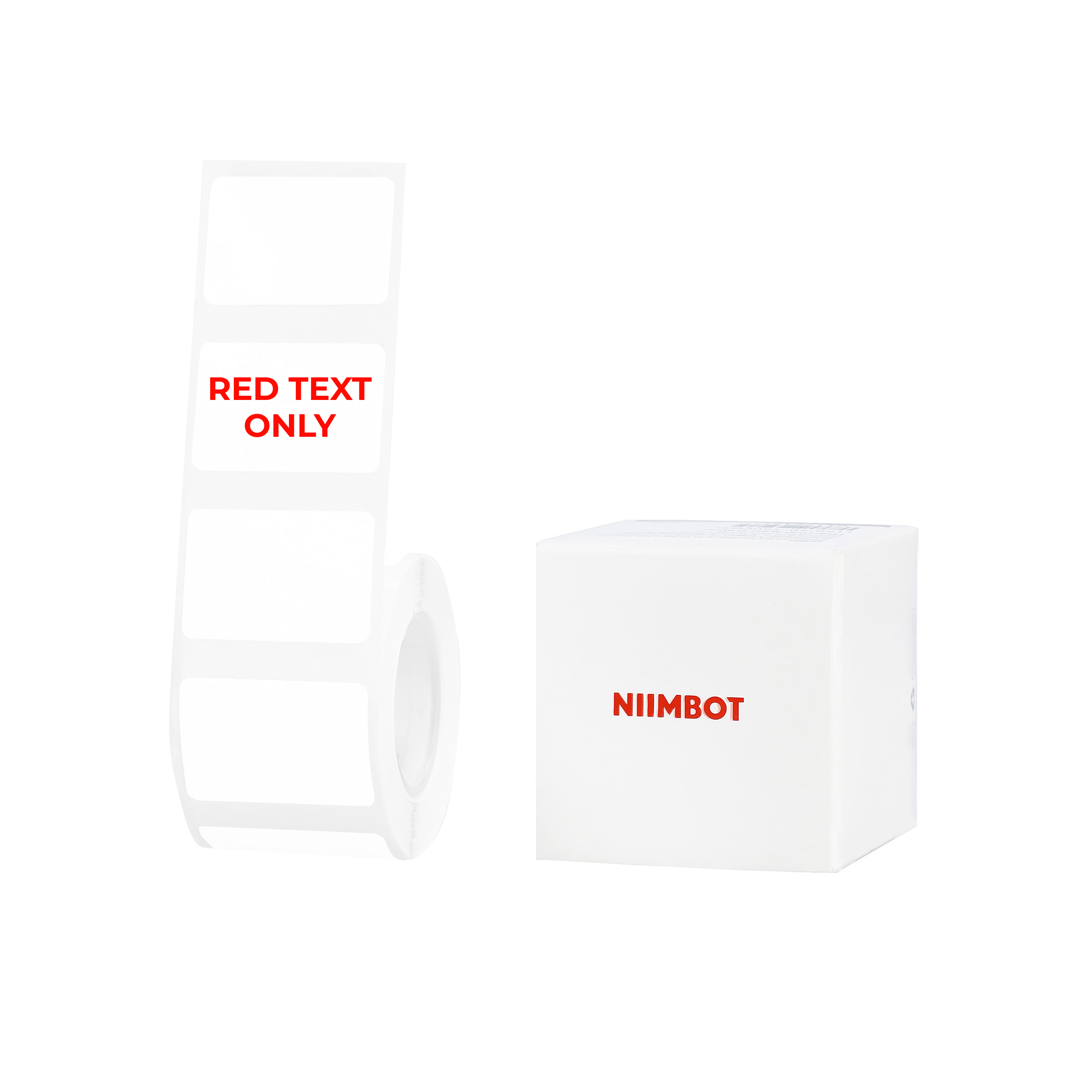 NB649 - Niimbot - B1 / B21 / B3S / B4 - 30x20mm - 315 White Red Text Only Labels