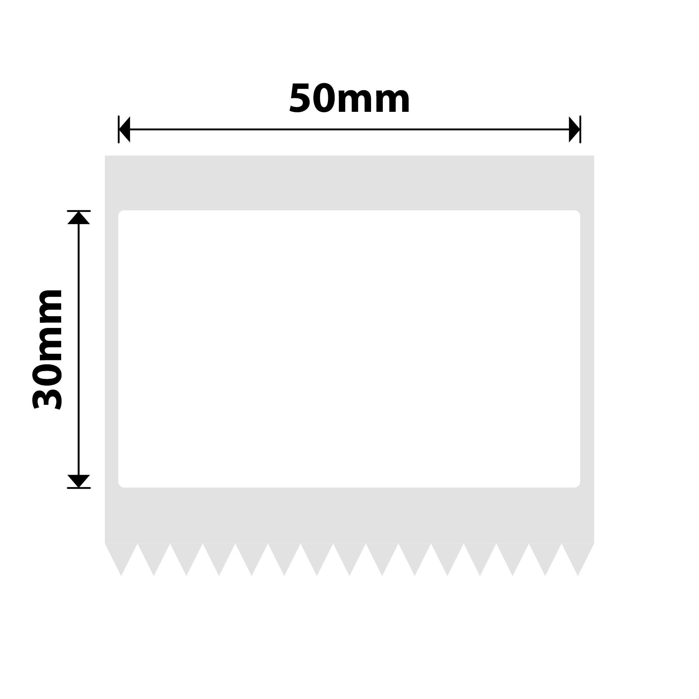 NB655 - NIIMBOT - B1 / B21 / B3S / B4 - T50X30 - 230 LABELS PER ROLL - WHITE - BLUE TEXT ONLY - RECTANGLE
