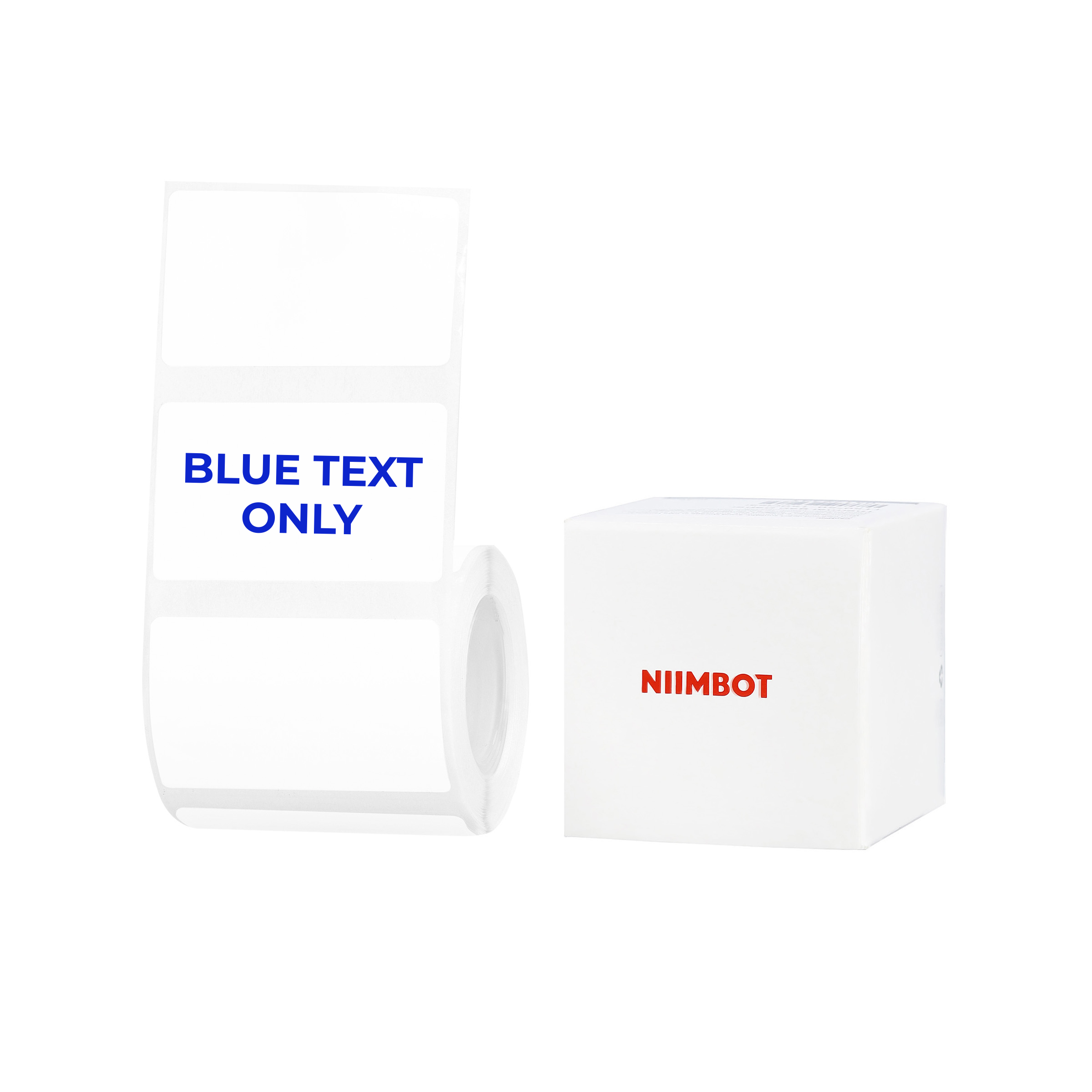 NB655 - Niimbot - B1 / B21 / B31 / B3S / B4 - 50x30mm - 230 White Blue Text Only Labels