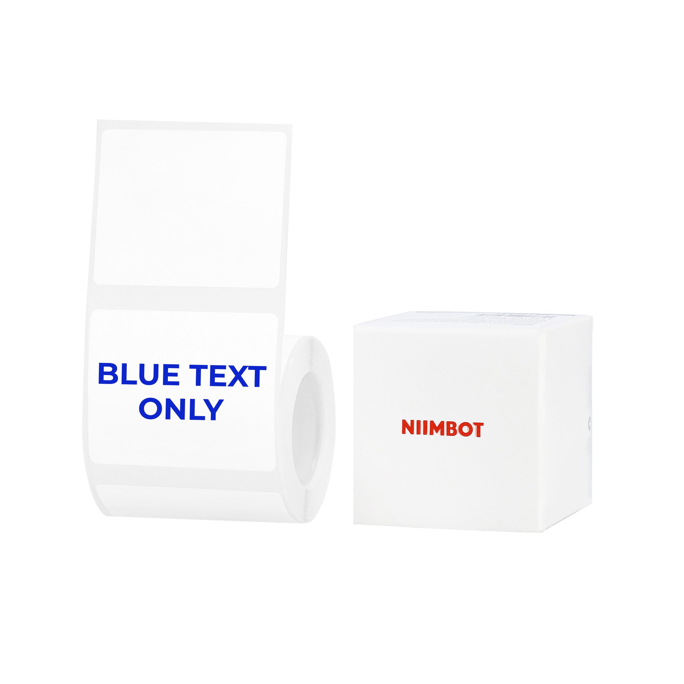 NB657 - Niimbot - B1 / B21 / B31 / B3S / B4 - 50x40mm - 180 White Blue Text Only Labels
