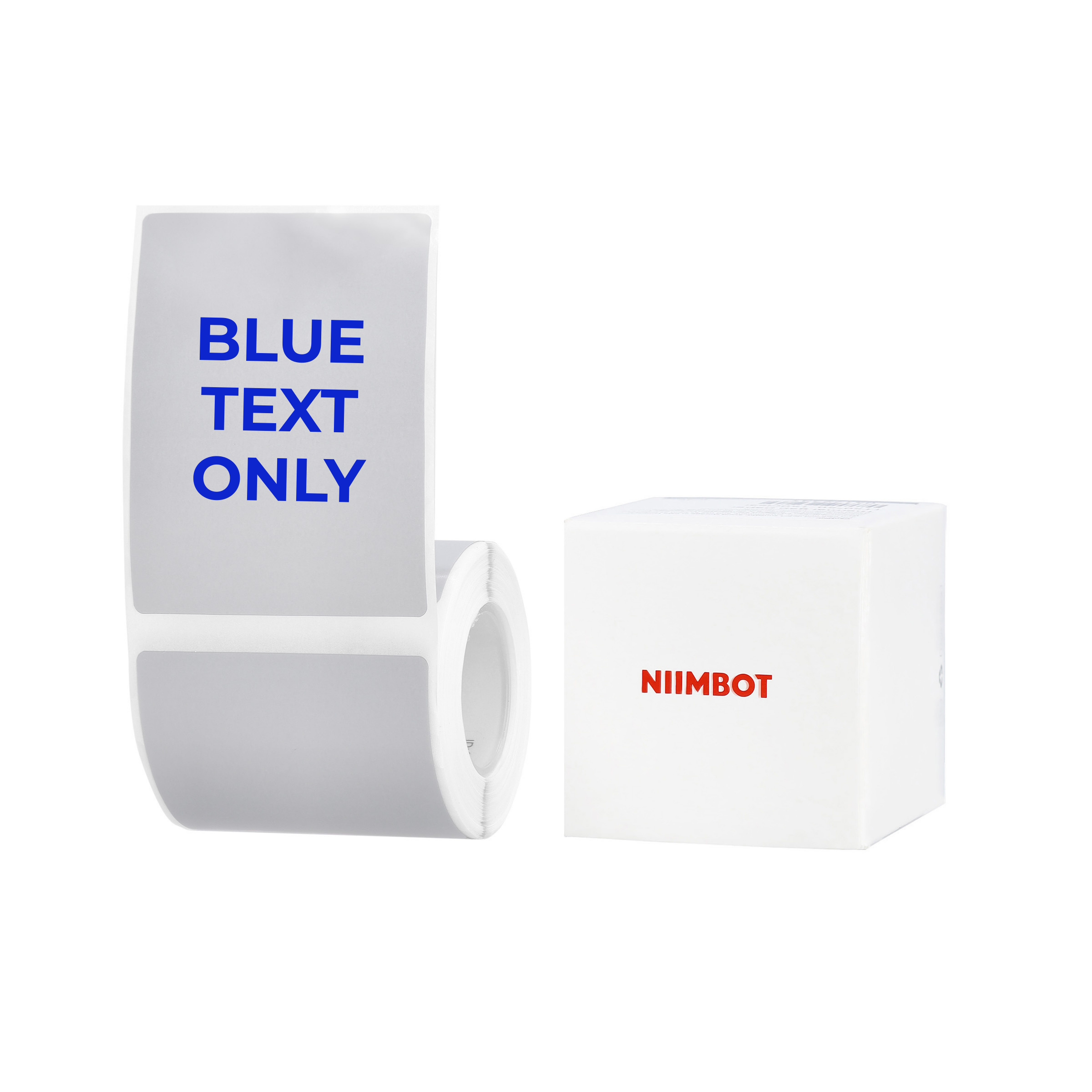 NB661 - Niimbot - B1 / B21 / B31 / B3S / B4 - 50x70mm - 90 Silver Grey Blue Text Labels