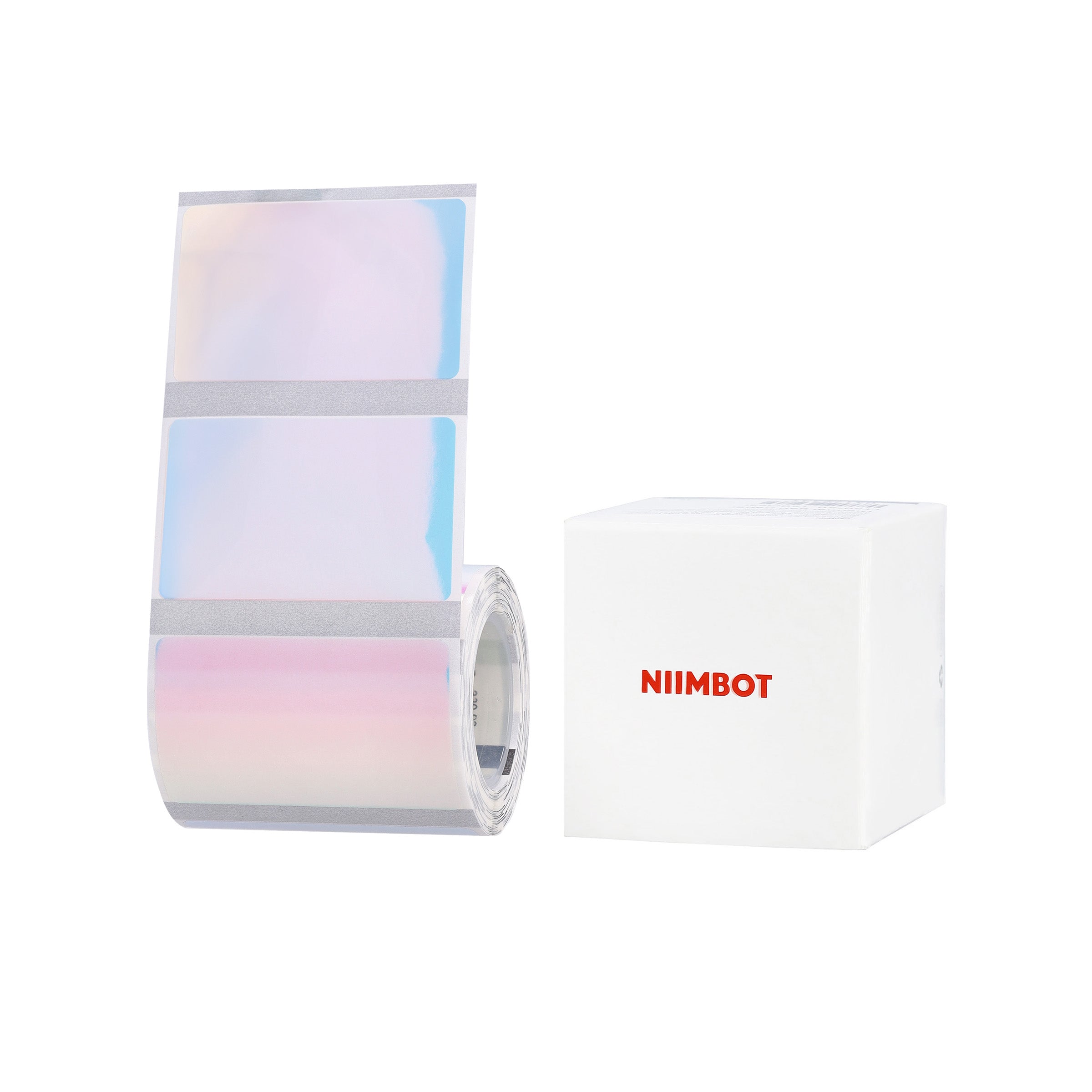 NB663 - Niimbot - B1 / B21 / B31 / B3S / B4 - 50x30mm - 230 Colorful Blue Transparent Labels