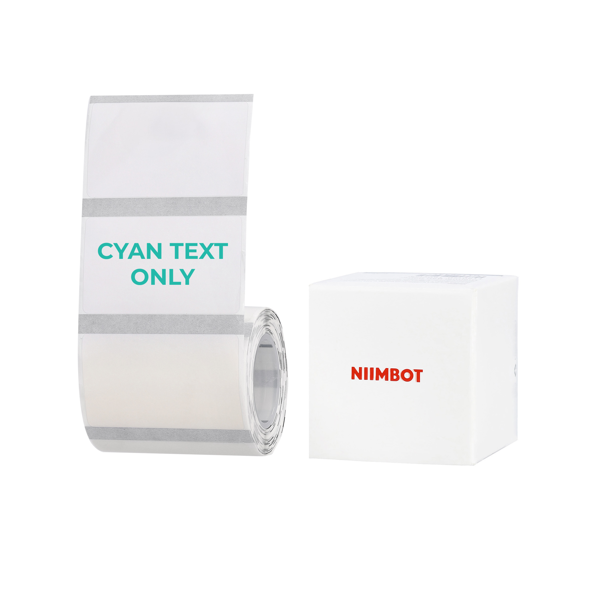NB664 - Niimbot - B1 / B21 / B31 / B3S / B4 - 50x30mm - 230 Transparent Cyan Text Labels